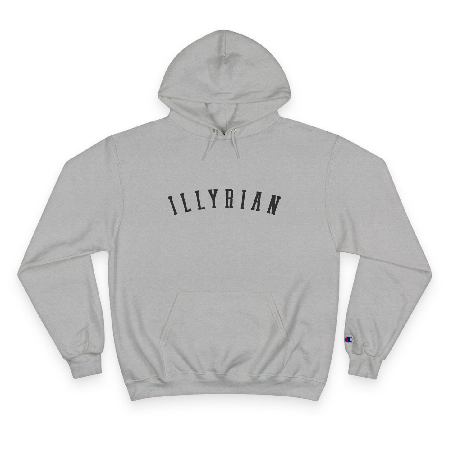 Cozy Champion Hoodie with 'ILLYRIAN' Design - Perfect for Casual Style, Gifts, Fitness, Holidays, and Everyday Wear