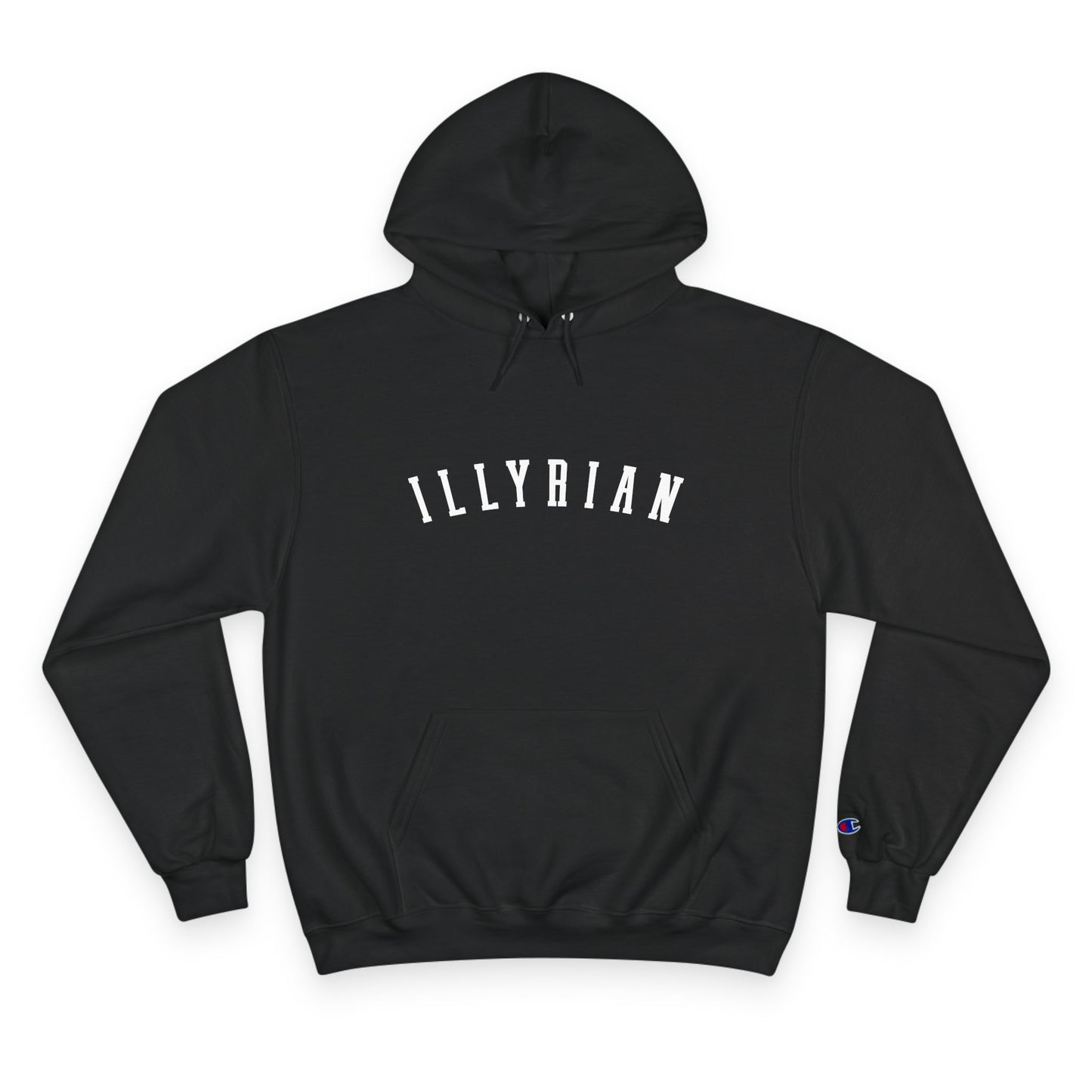 Cozy Champion Hoodie with 'ILLYRIAN' Design - Perfect for Casual Style, Gifts, Fitness, Holidays, and Everyday Wear