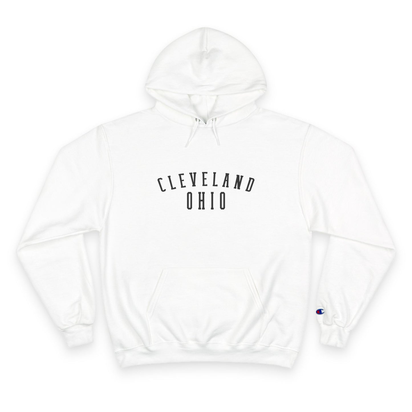 Cozy Champion Hoodie with 'CLEVELAND, OHIO' Design - Perfect for Casual Style, Gifts, Fitness, Holidays, and Everyday Wear