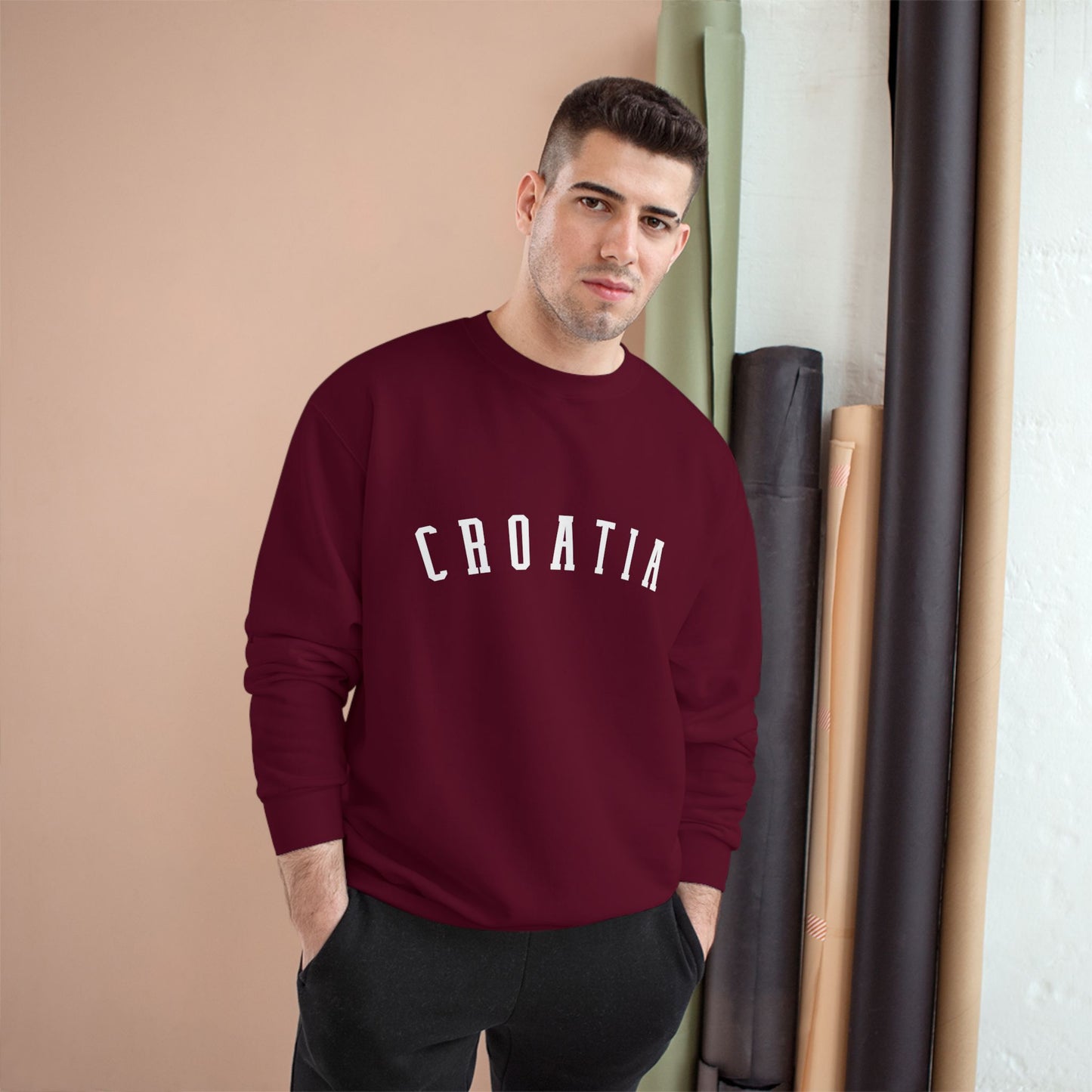 Croatia Champion Sweatshirt | Croatian Crewneck | Croatia Gift | Minimalist College Style Unisex Sweatshirt | Croatian Corner Apparel