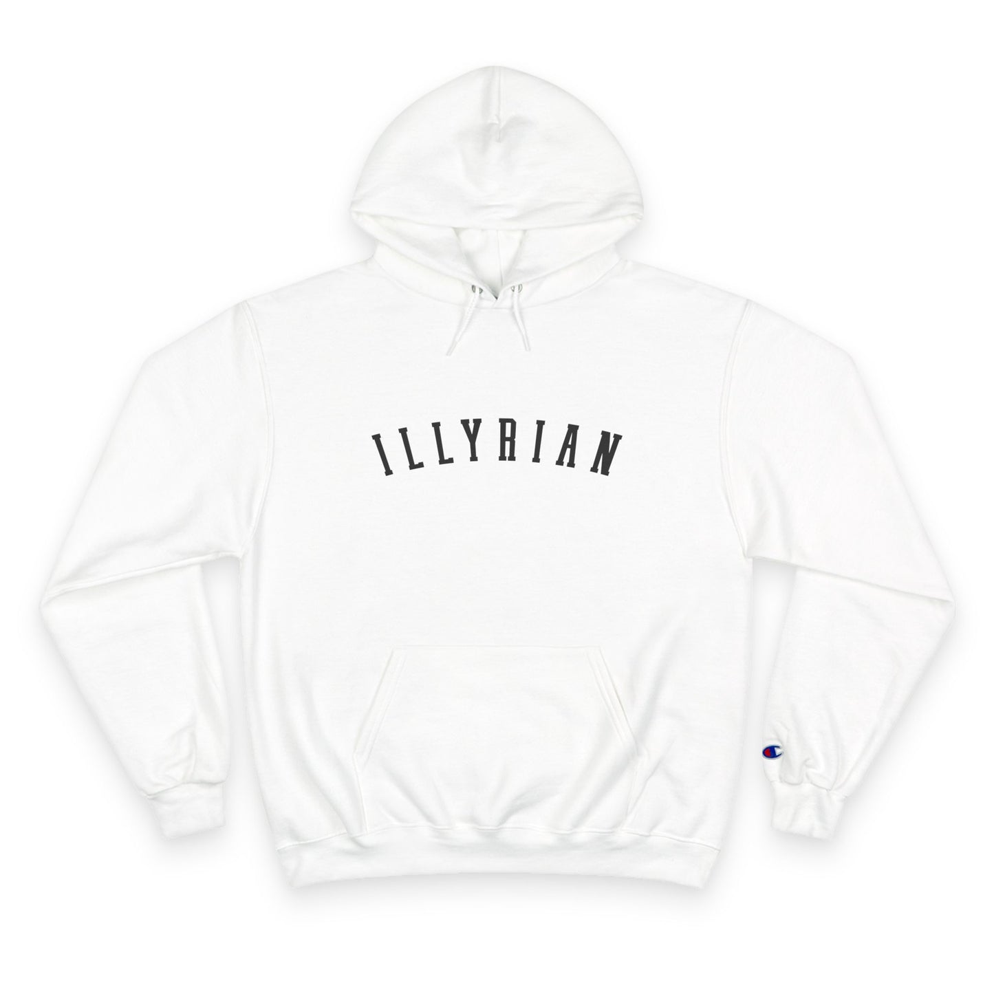 Cozy Champion Hoodie with 'ILLYRIAN' Design - Perfect for Casual Style, Gifts, Fitness, Holidays, and Everyday Wear