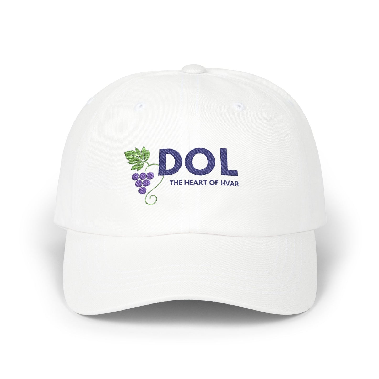 Dol, Hvar, Croatia | Classic Dad Cap with Embroidered Design, Casual Hat for Wine Lovers, Summer Accessory, Everyday Wear