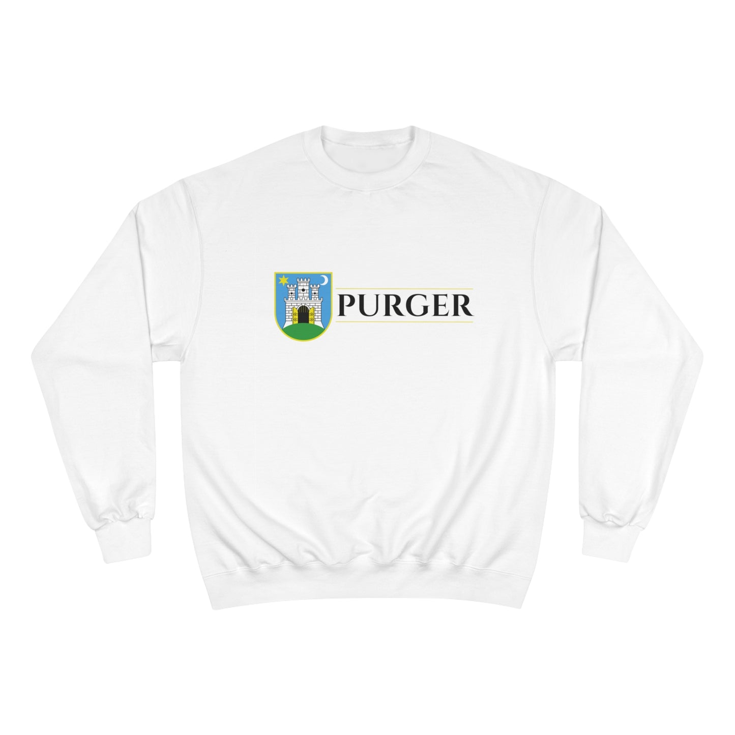 PURGER - Champion Sweatshirt - (White & Light Steel)