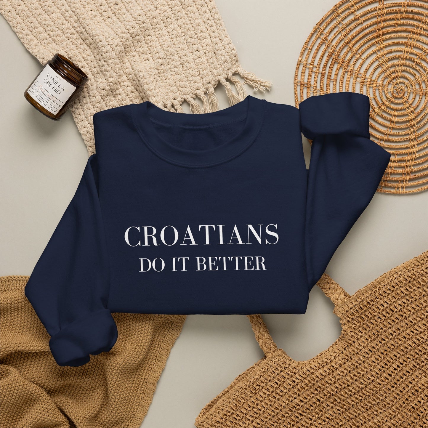 Croatians Do It Better | Gildan 18000 Crewneck Sweatshirt