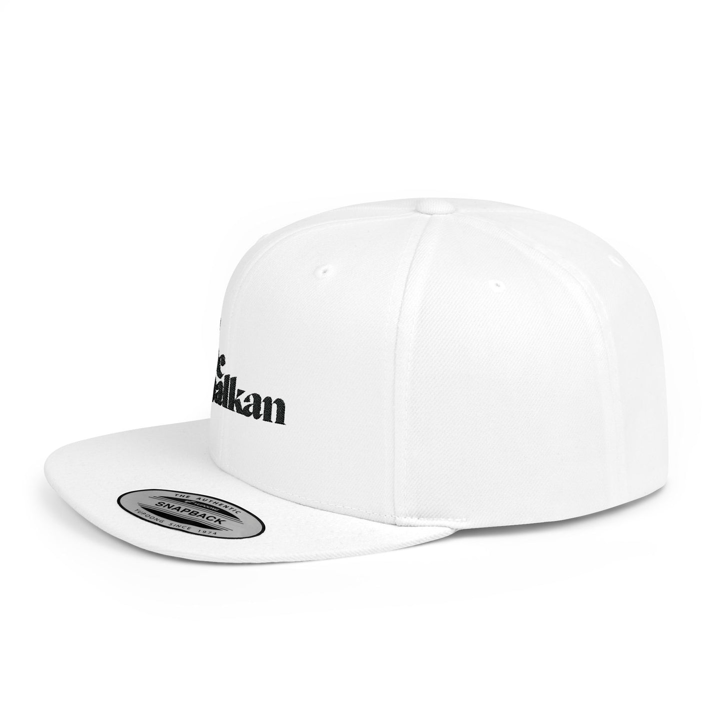 Be Balkan - Embroidered Flat Bill Snapback (White, Heather Grey/Black, & Heather Grey)