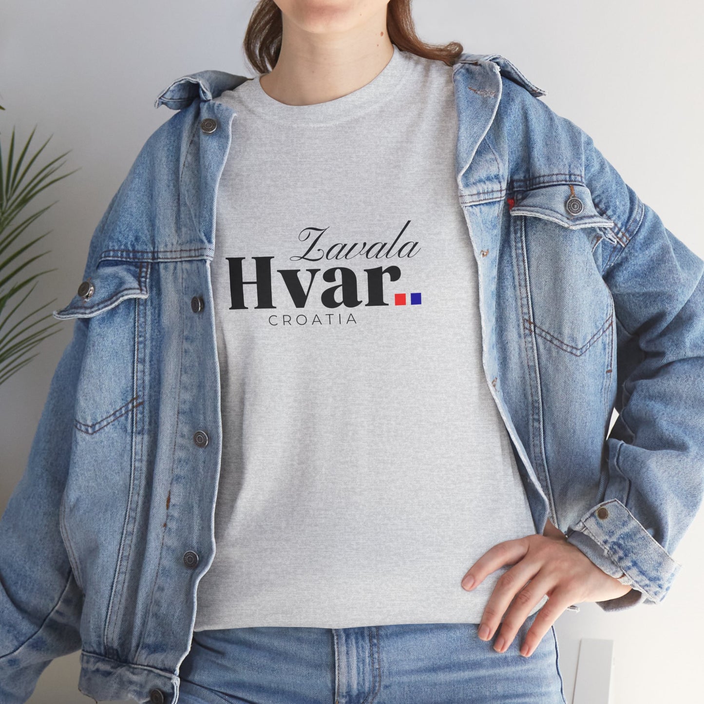 Zavala, HVAR, Croatia - Unisex Tee - (White or Ash)