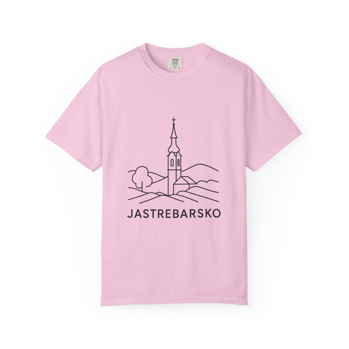 Jastrebarsko, Croatia | Garment-Dyed T-shirt | Casual Wear, Travel Souvenir, Unique Gift Idea, Eco-friendly Fashion, Vacation Outfit