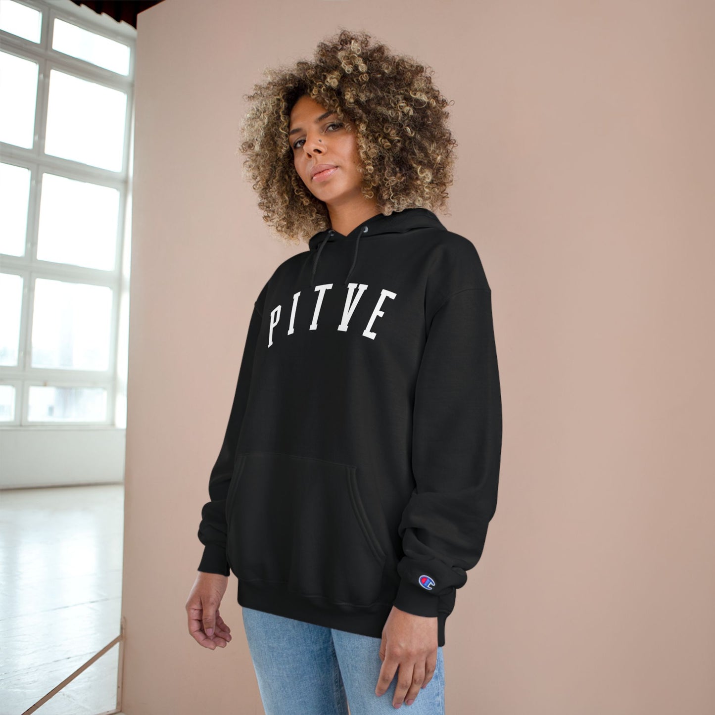 Cozy Champion Hoodie with 'PITVE' Design - Perfect for Casual Style, Gifts, Fitness, Holidays, and Everyday Wear