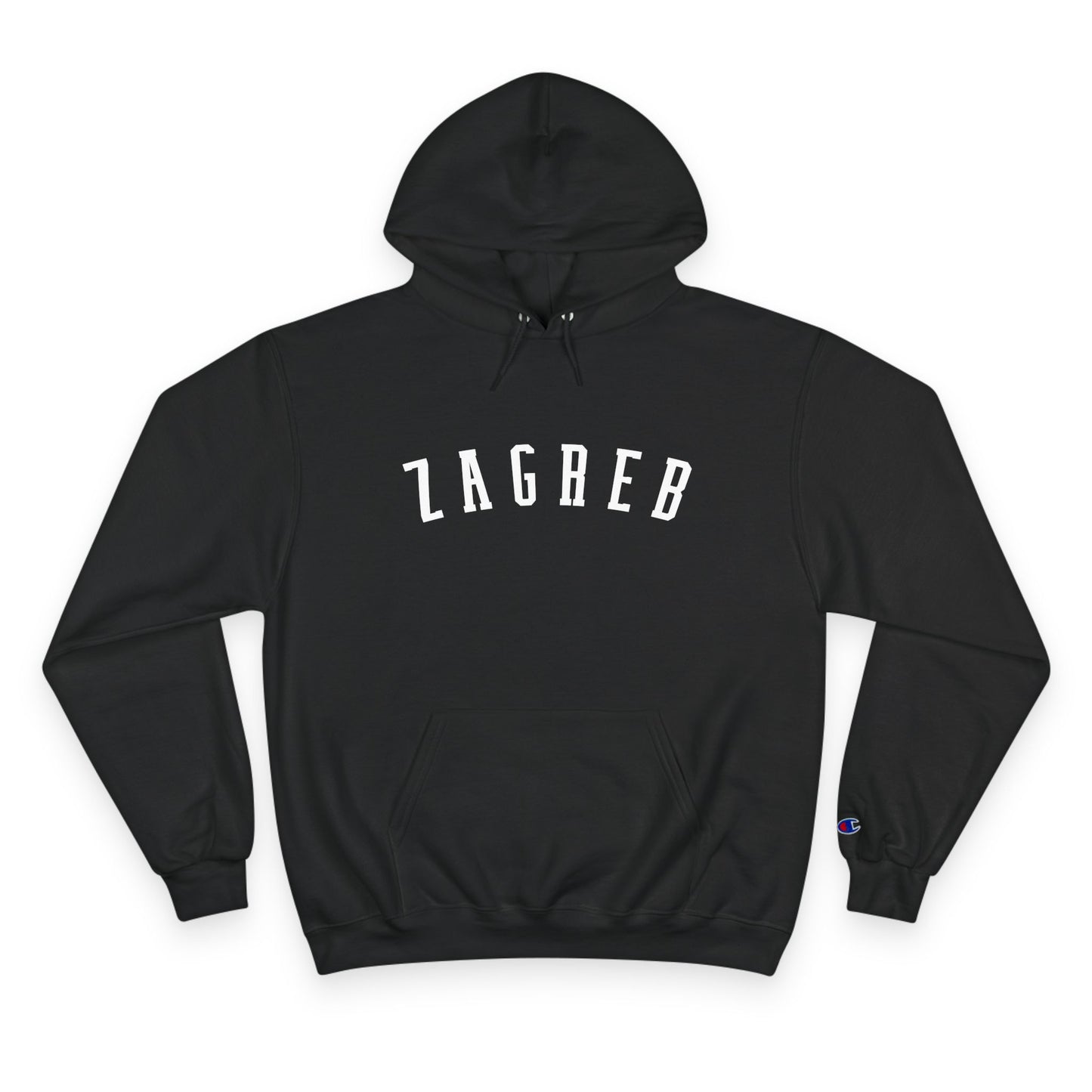 Cozy Champion Hoodie with 'ZAGREB' Design - Perfect for Casual Style, Gifts, Fitness, Holidays, and Everyday Wear