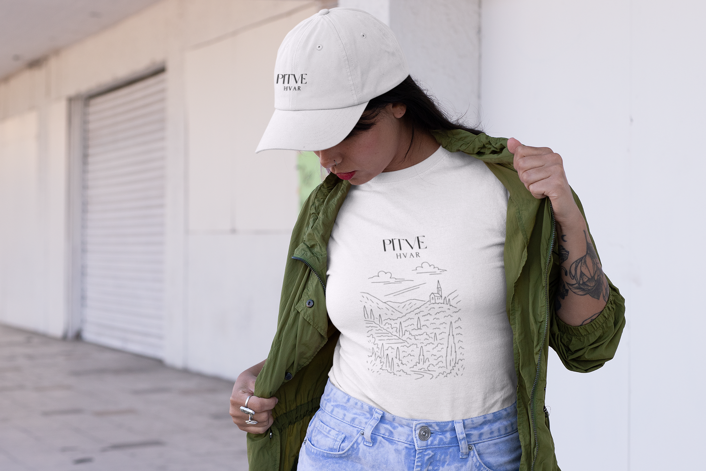 Pitve, Hvar, Croatia | Embroidered Casual Style for Everyday Wear, Gift for Dads, Summer Accessory, Trendy Baseball Hat, Beachwear Essential