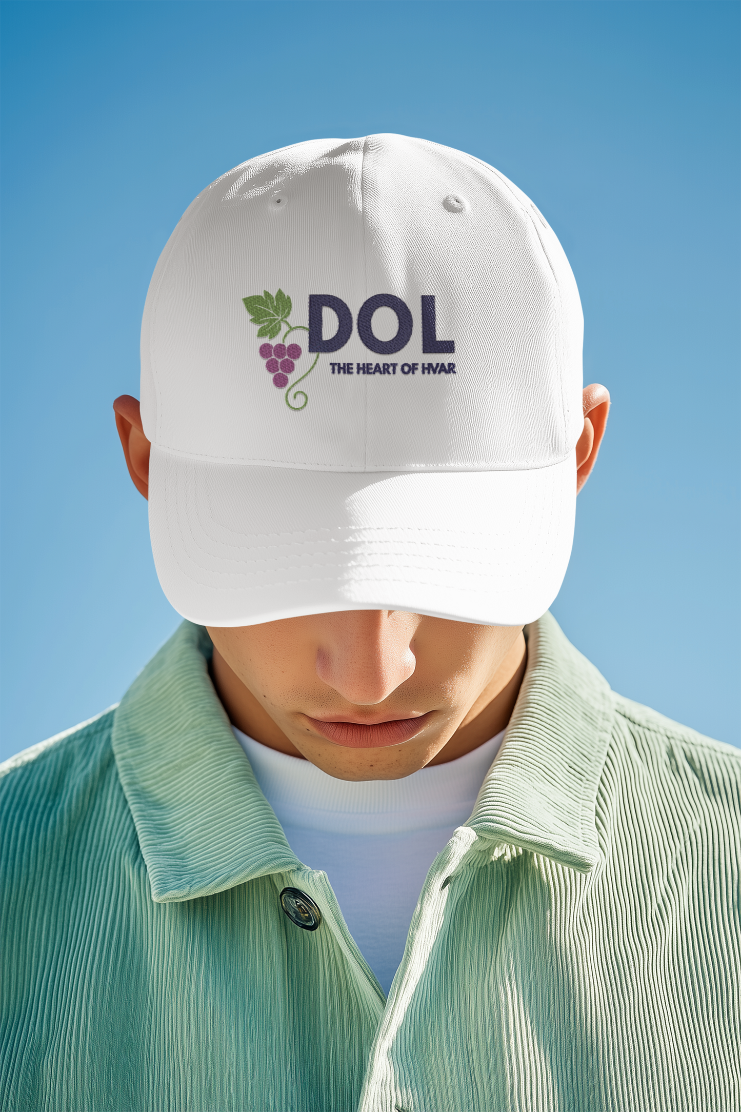 Dol, Hvar, Croatia | Classic Dad Cap with Embroidered Design, Casual Hat for Wine Lovers, Summer Accessory, Everyday Wear