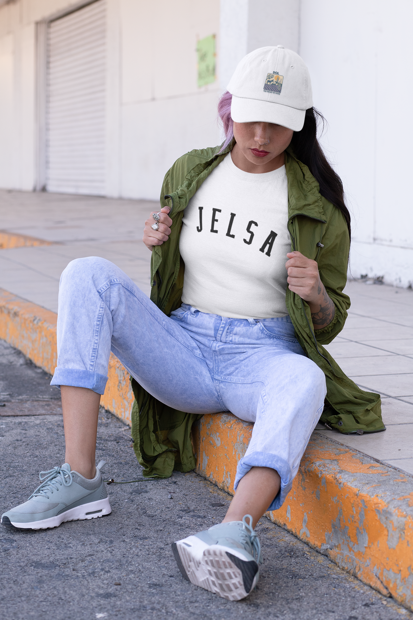 Jelsa, Hvar - Collegiate Tee - Comfort Colors 1717 (White)