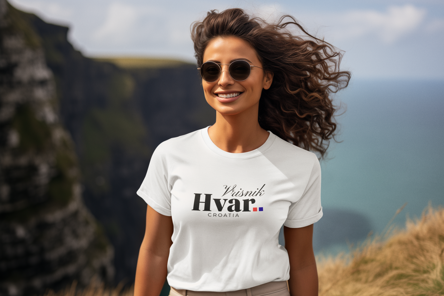 Vrisnik, HVAR, Croatia - Unisex Tee - (White or Ash)