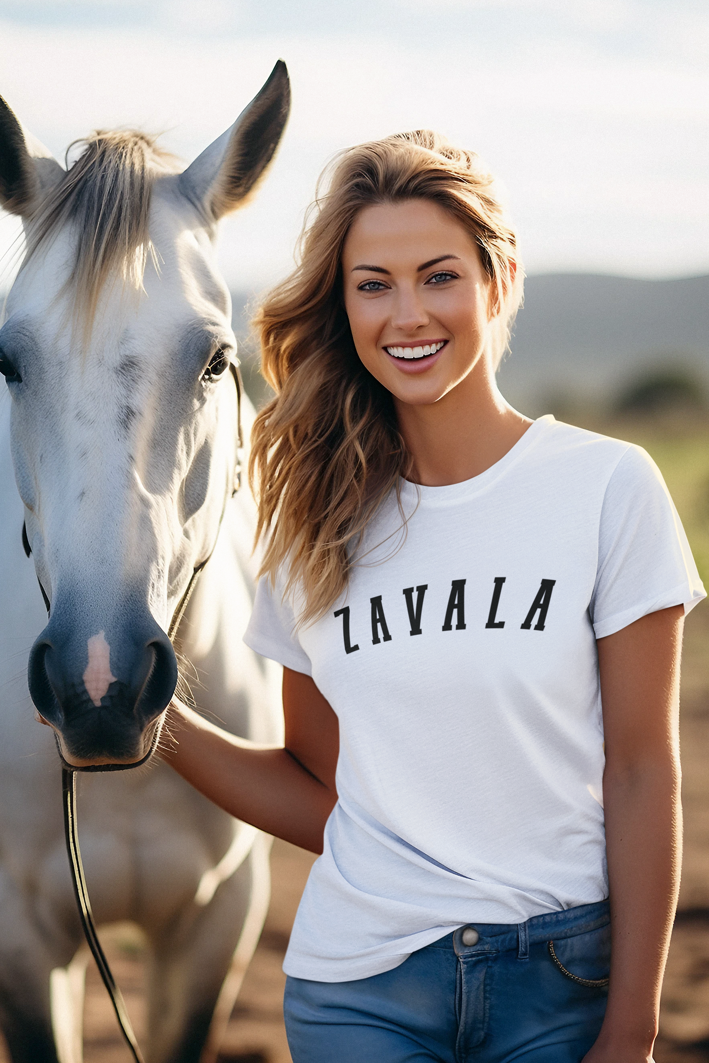 Zavala, Hvar - Collegiate Tee - Comfort Colors 1717 (White)