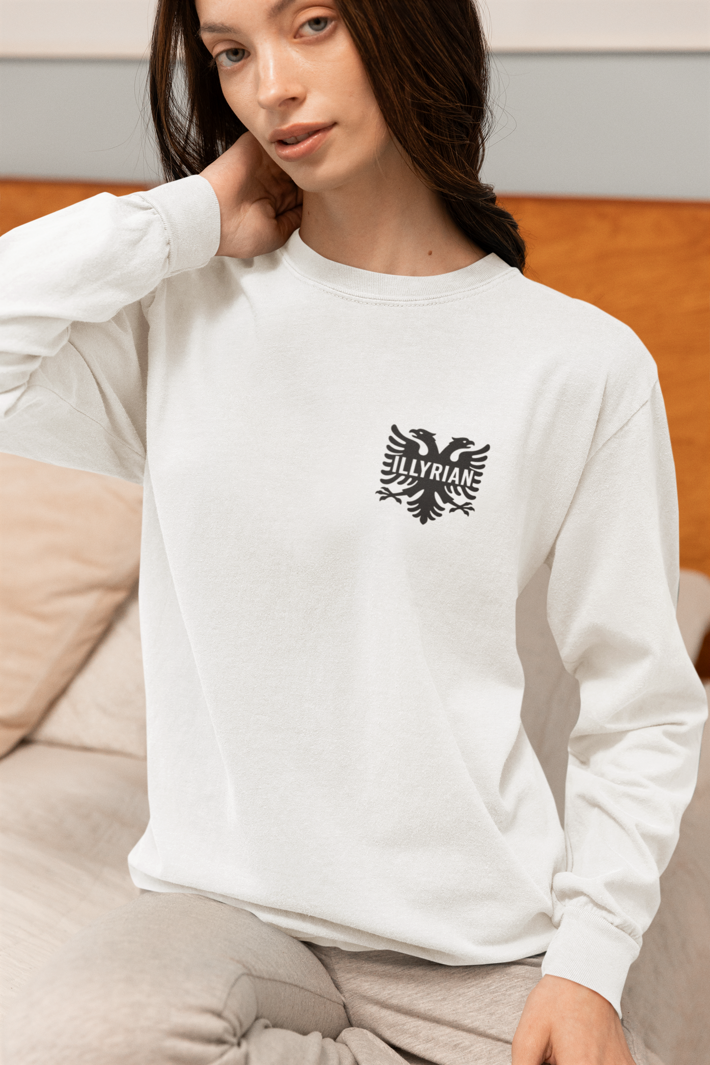 Queen Teuta Long Sleeve T-Shirt | Unisex Garment-Dyed Top, Casual Wear, Gift for History Lovers, Comfortable Style, Unique Design