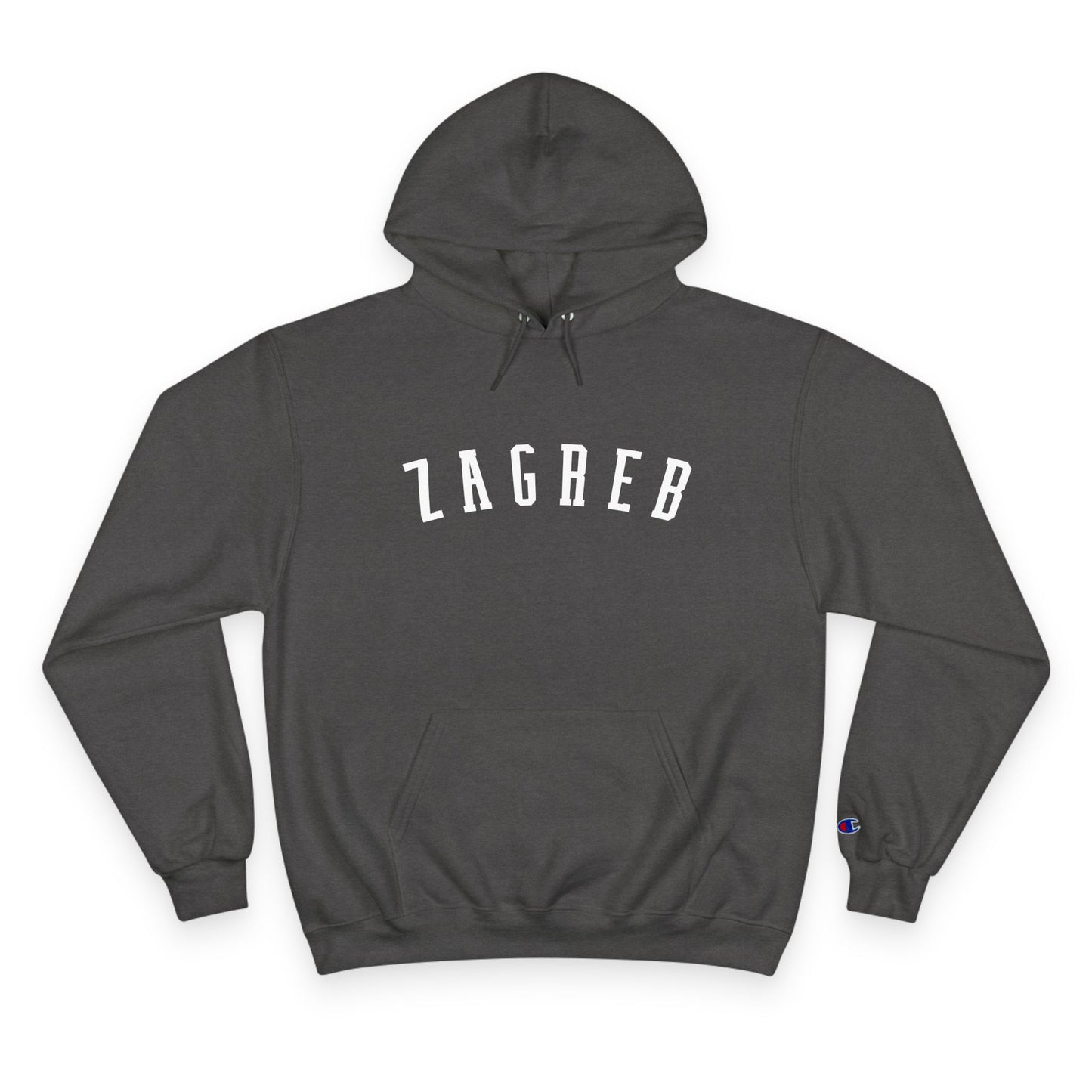 Cozy Champion Hoodie with 'ZAGREB' Design - Perfect for Casual Style, Gifts, Fitness, Holidays, and Everyday Wear