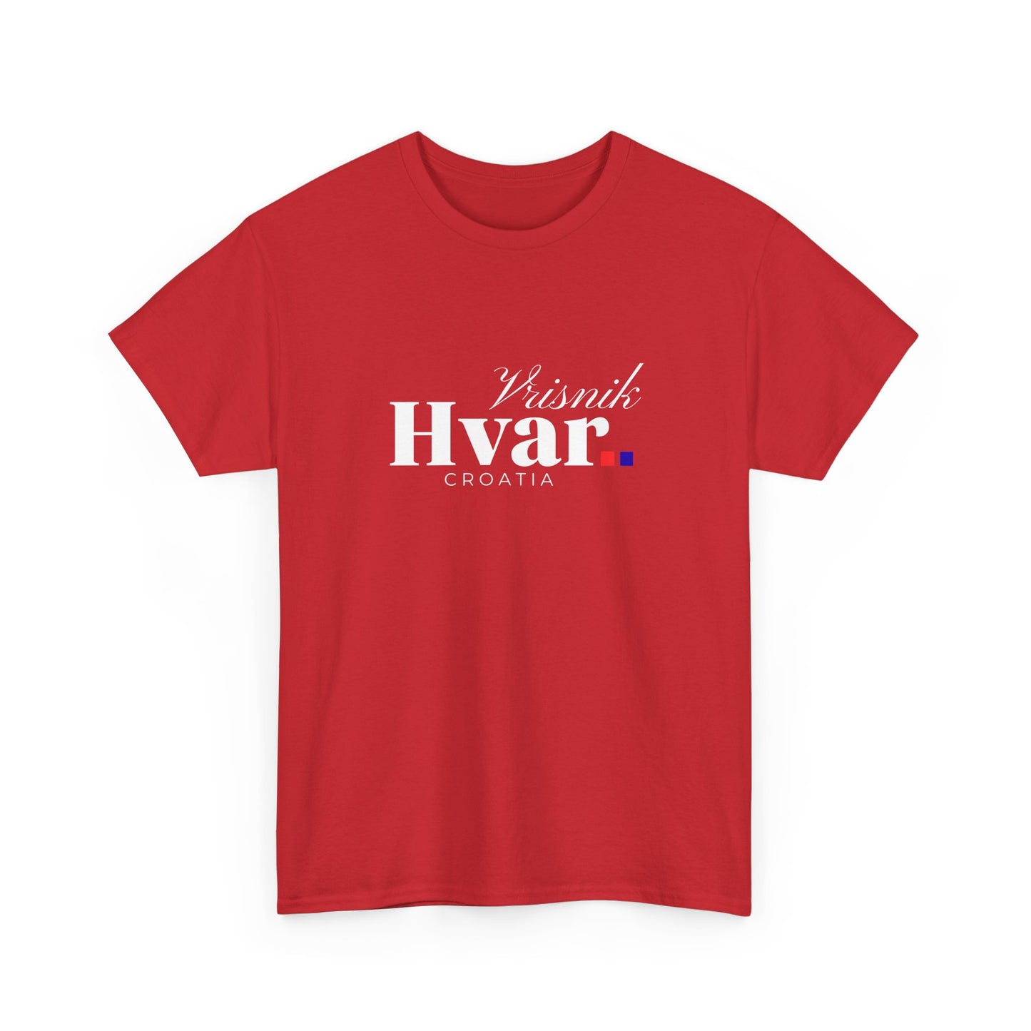Vrisnik, HVAR, Croatia - Unisex Tee - (Red or Dark Heather)