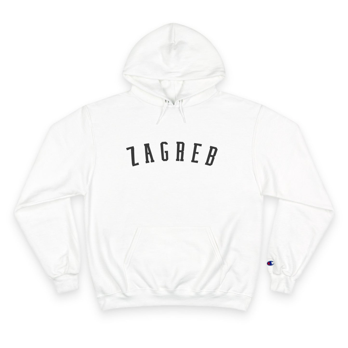 Cozy Champion Hoodie with 'ZAGREB' Design - Perfect for Casual Style, Gifts, Fitness, Holidays, and Everyday Wear