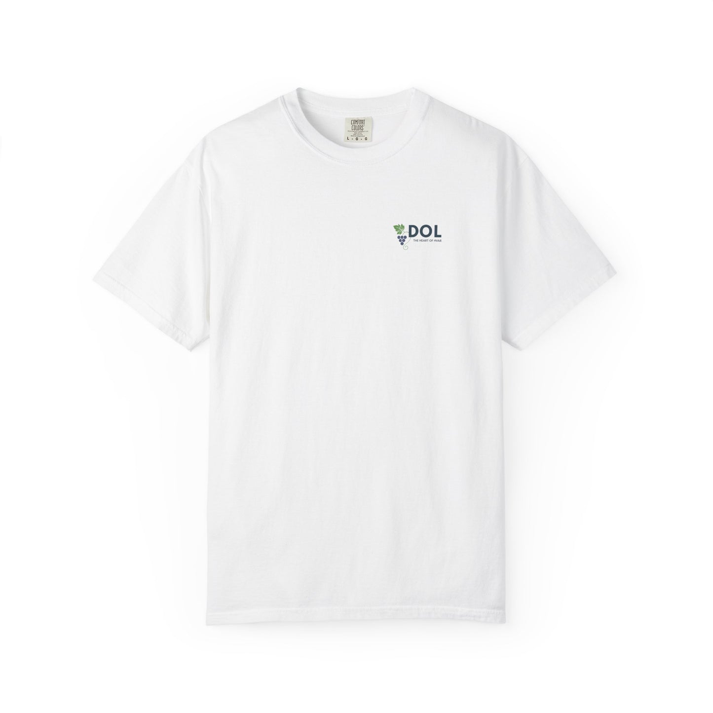 Dol, Hvar | Landscape Graphic Tee (front & back design) Unisex Cotton Shirt, Summer Vacation Outfit, Travel Souvenir, Nature-Inspired Gift