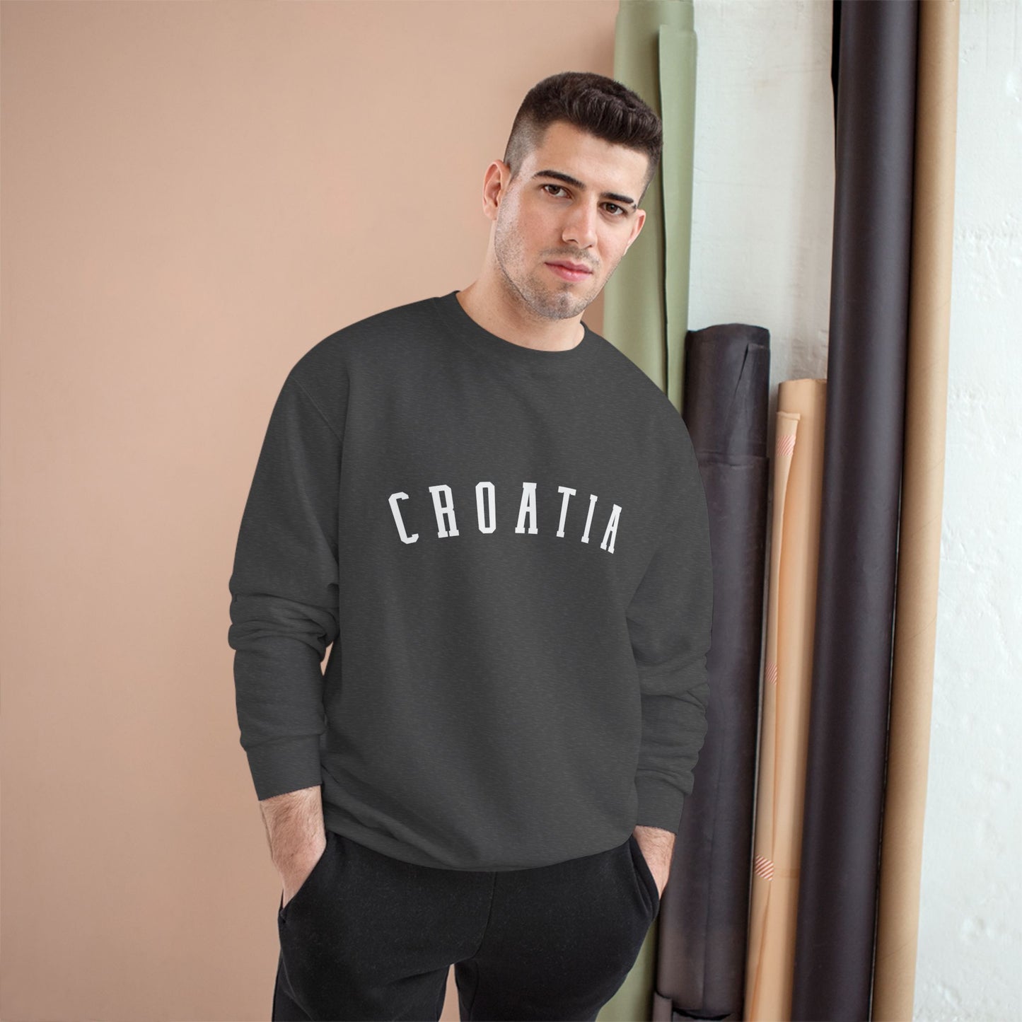 Croatia Champion Sweatshirt | Croatian Crewneck | Croatia Gift | Minimalist College Style Unisex Sweatshirt | Croatian Corner Apparel