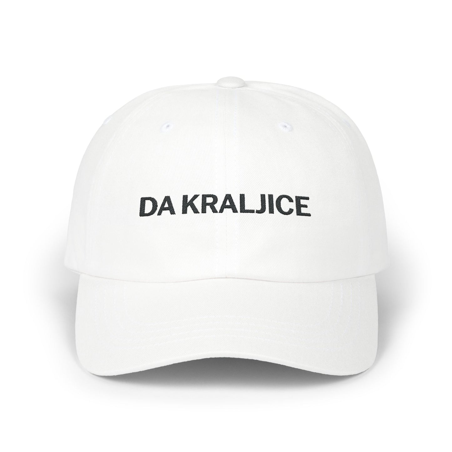 Da Kraljice "Yes Queen" - Classic Dad Cap (White, Stone & Pink)