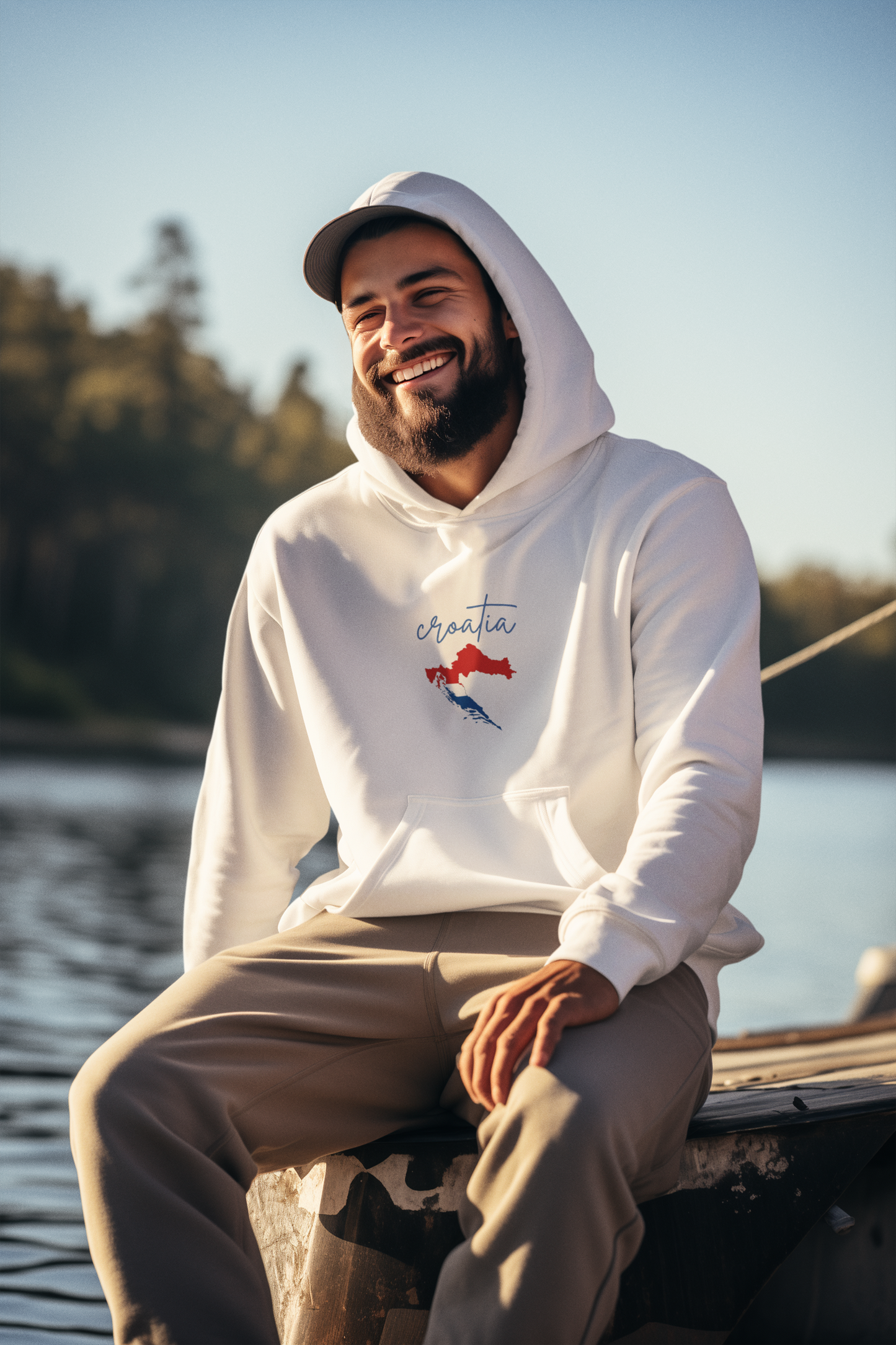 Croatian Champion Hoodie, Travel Souvenir, Ethnic Pride Apparel, Unisex, Cozy Sweater for Everyday Wear