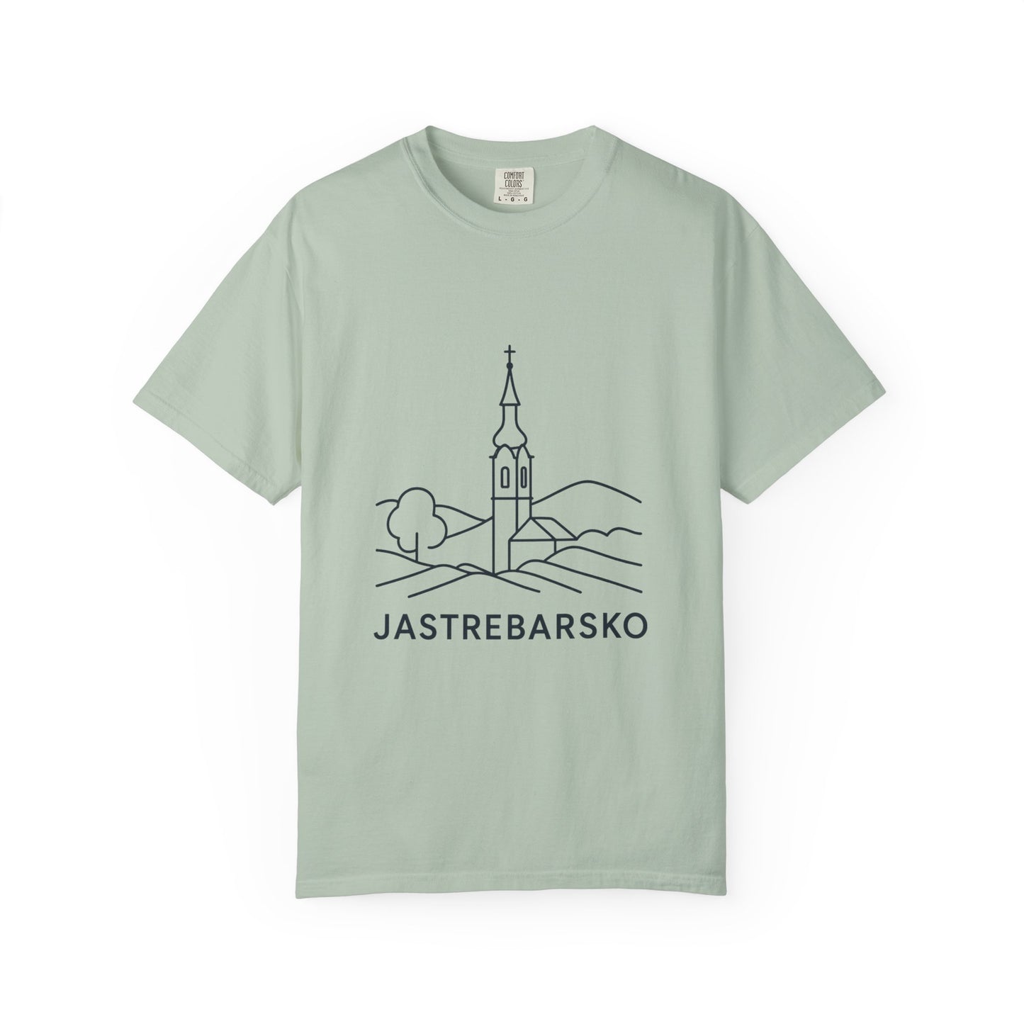 Jastrebarsko, Croatia | Garment-Dyed T-shirt | Casual Wear, Travel Souvenir, Unique Gift Idea, Eco-friendly Fashion, Vacation Outfit