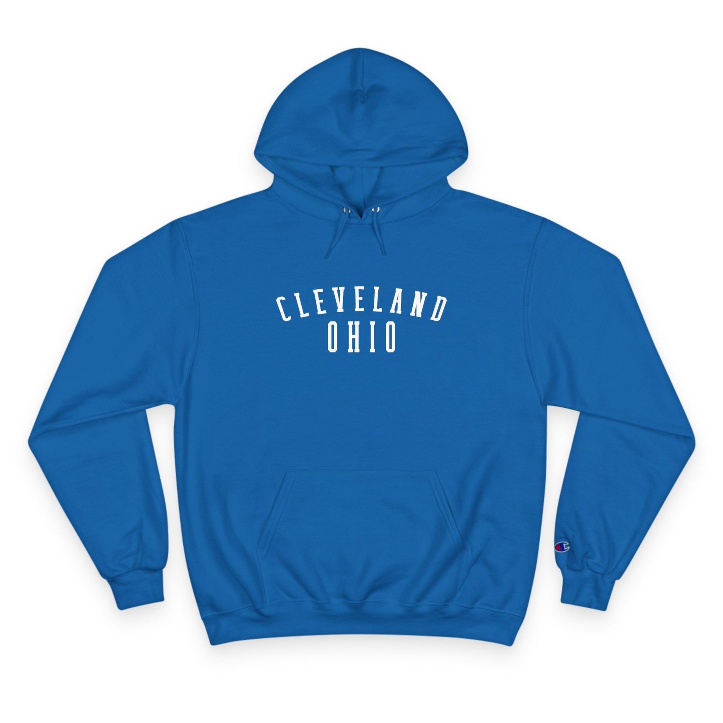 Cozy Champion Hoodie with 'CLEVELAND, OHIO' Design - Perfect for Casual Style, Gifts, Fitness, Holidays, and Everyday Wear