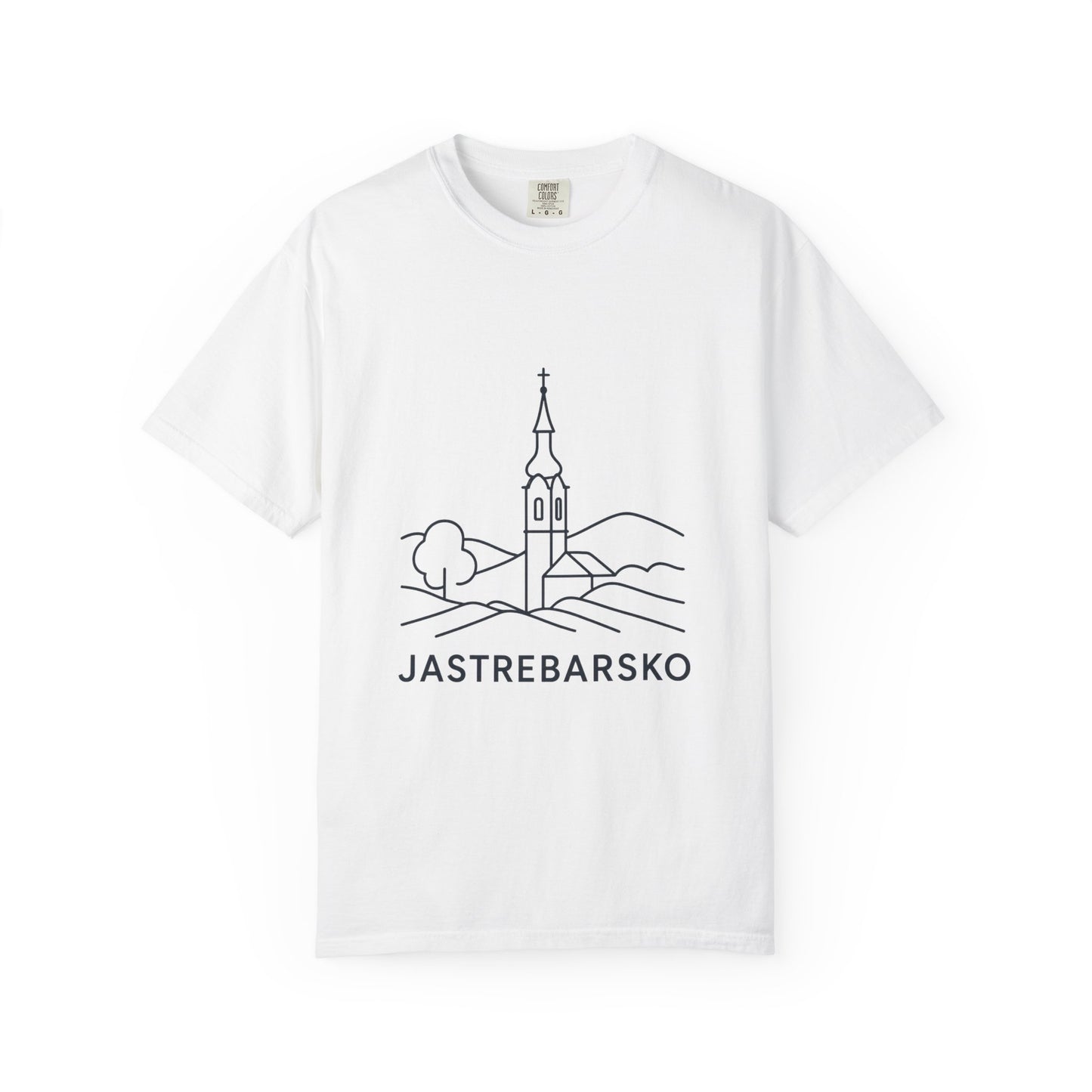 Jastrebarsko, Croatia | Garment-Dyed T-shirt | Casual Wear, Travel Souvenir, Unique Gift Idea, Eco-friendly Fashion, Vacation Outfit