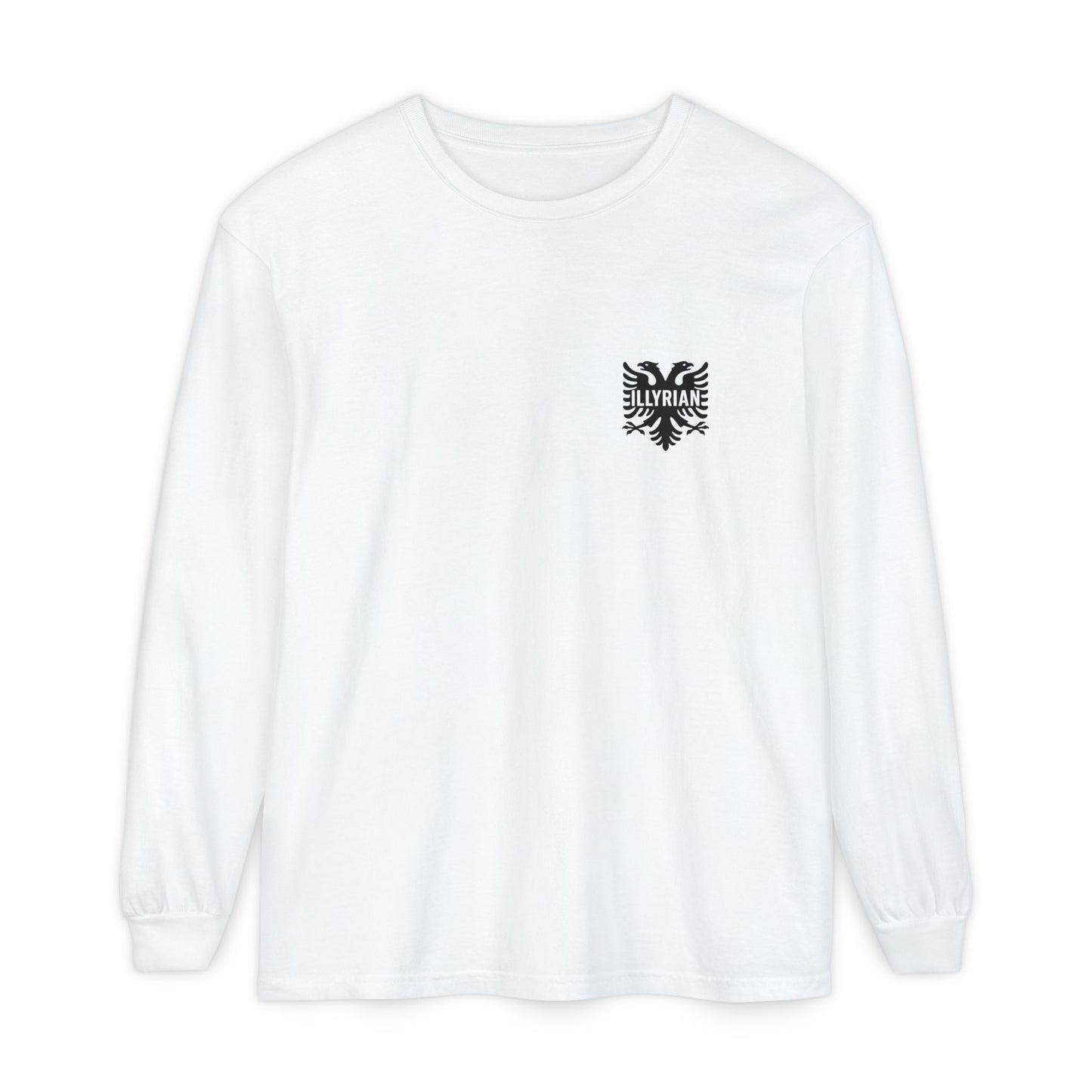 Queen Teuta Long Sleeve T-Shirt | Unisex Garment-Dyed Top, Casual Wear, Gift for History Lovers, Comfortable Style, Unique Design
