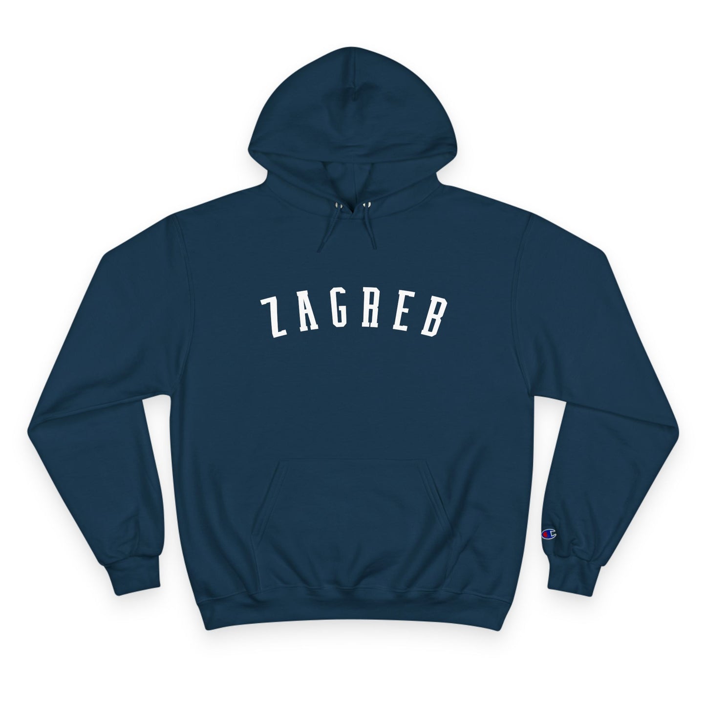 Cozy Champion Hoodie with 'ZAGREB' Design - Perfect for Casual Style, Gifts, Fitness, Holidays, and Everyday Wear