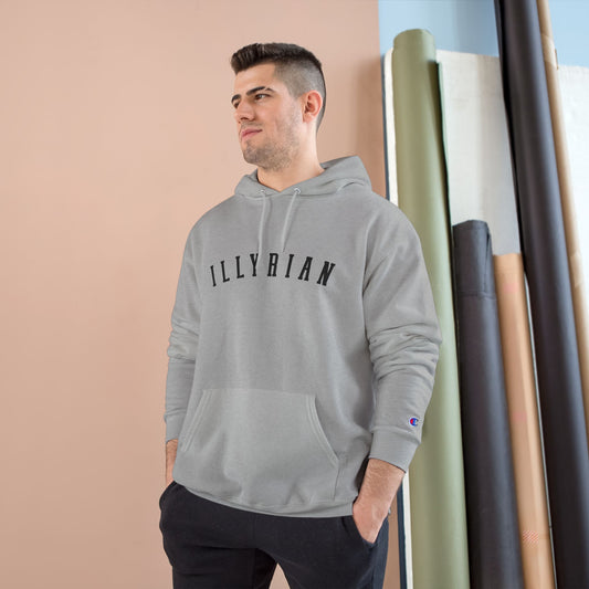 Cozy Champion Hoodie with 'ILLYRIAN' Design - Perfect for Casual Style, Gifts, Fitness, Holidays, and Everyday Wear