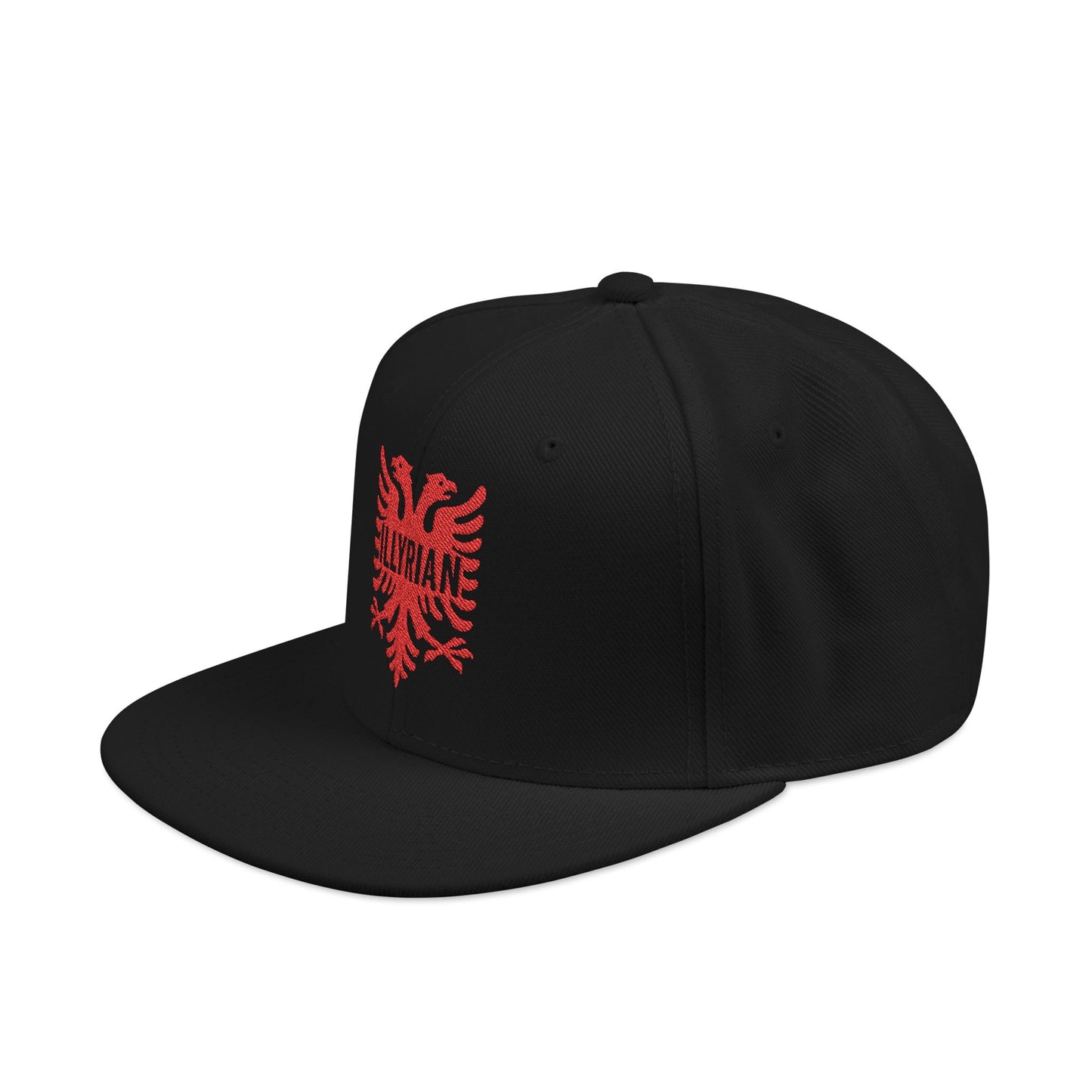 Illyrian Eagle Embroidered Snapback Hat Balkan Heritage Cap | Albanian Hat