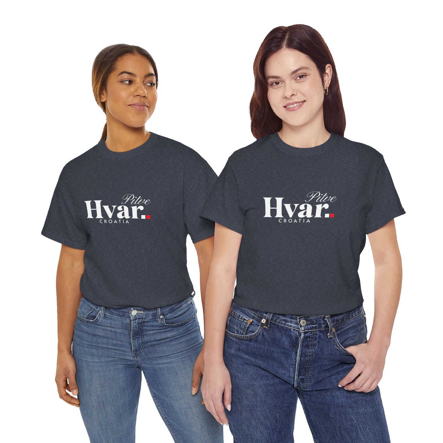 Pitve, HVAR, Croatia - Unisex Tee (Navy & Heather Navy)