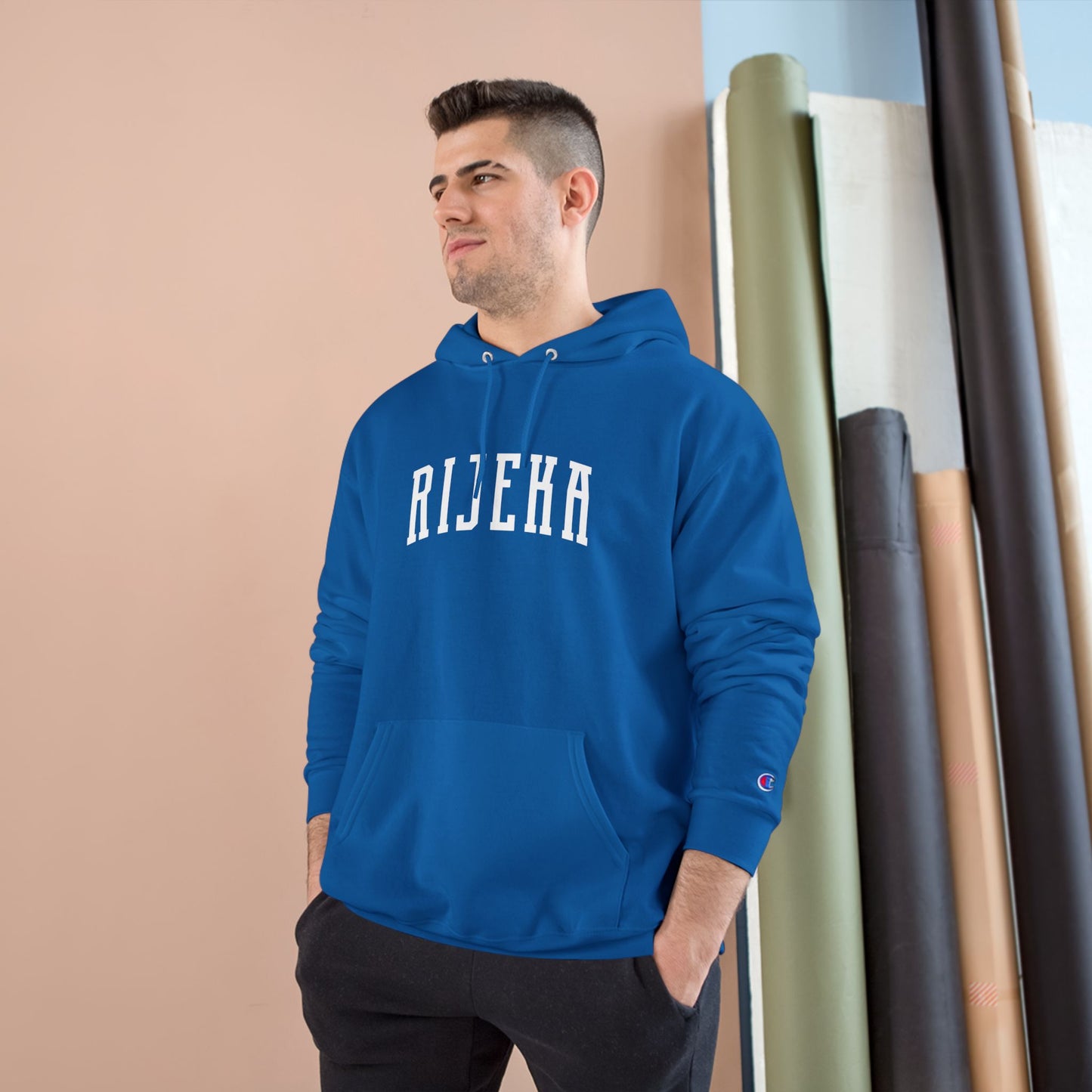 Rijeka Croatia Collegiate Hoodie Varsity City Champion S700 Powerblend Unisex