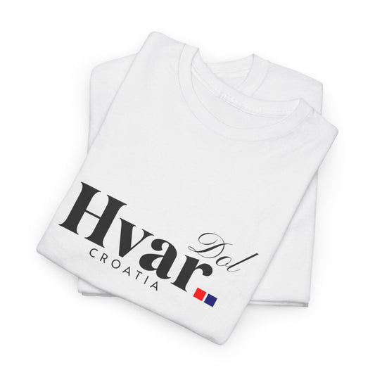 Dol, HVAR, Croatia - Unisex Tee - (White or Ash)