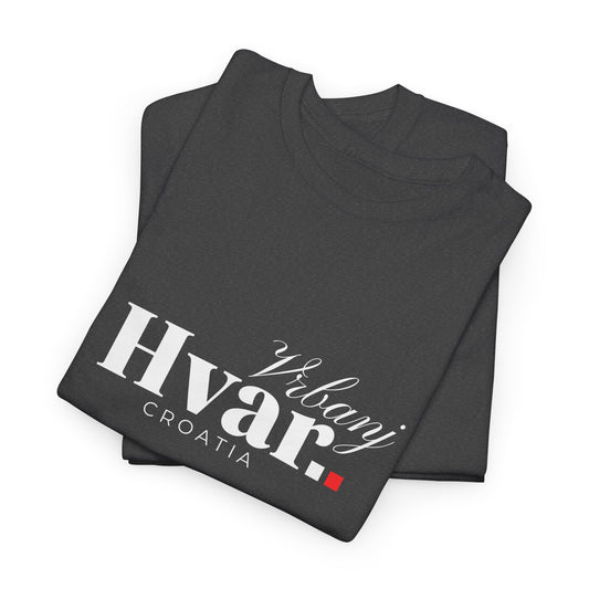 Vrbanj, HVAR, Croatia - Unisex Tee - (Red or Dark Heather)