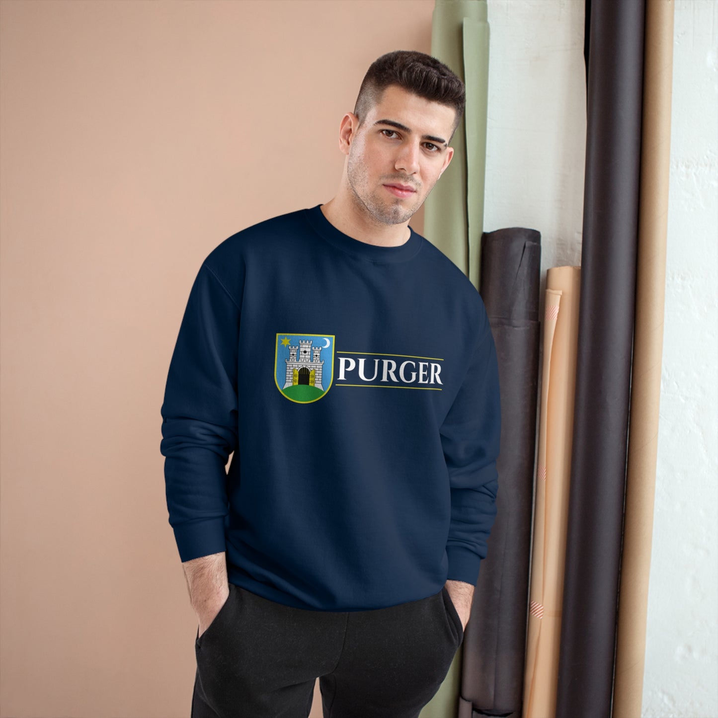 PURGER - Champion Sweatshirt - (Navy, Black, Royal Blue, Charcoal Heather)