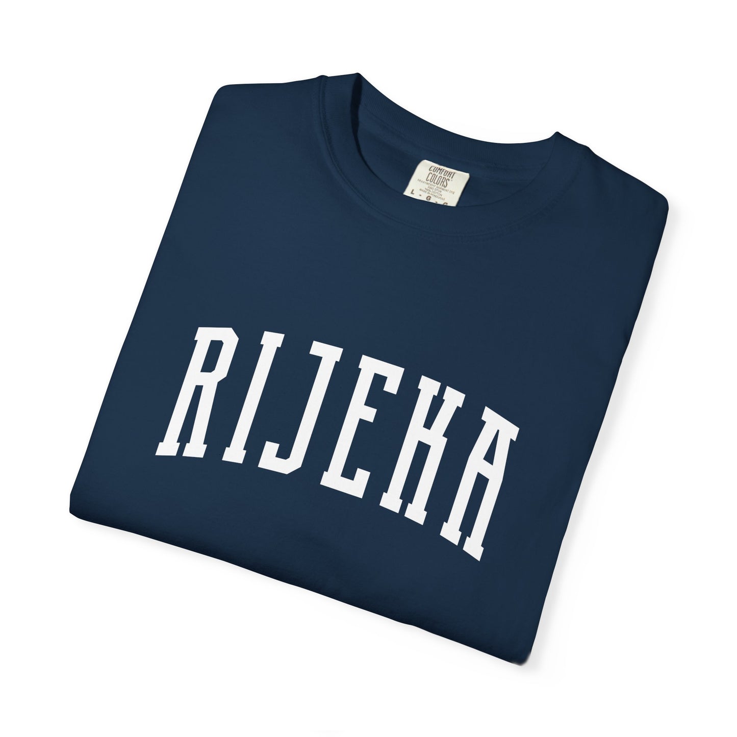 Rijeka Croatia Collegiate Cotton Varsity Tee Comfort Colors 1717 Unisex