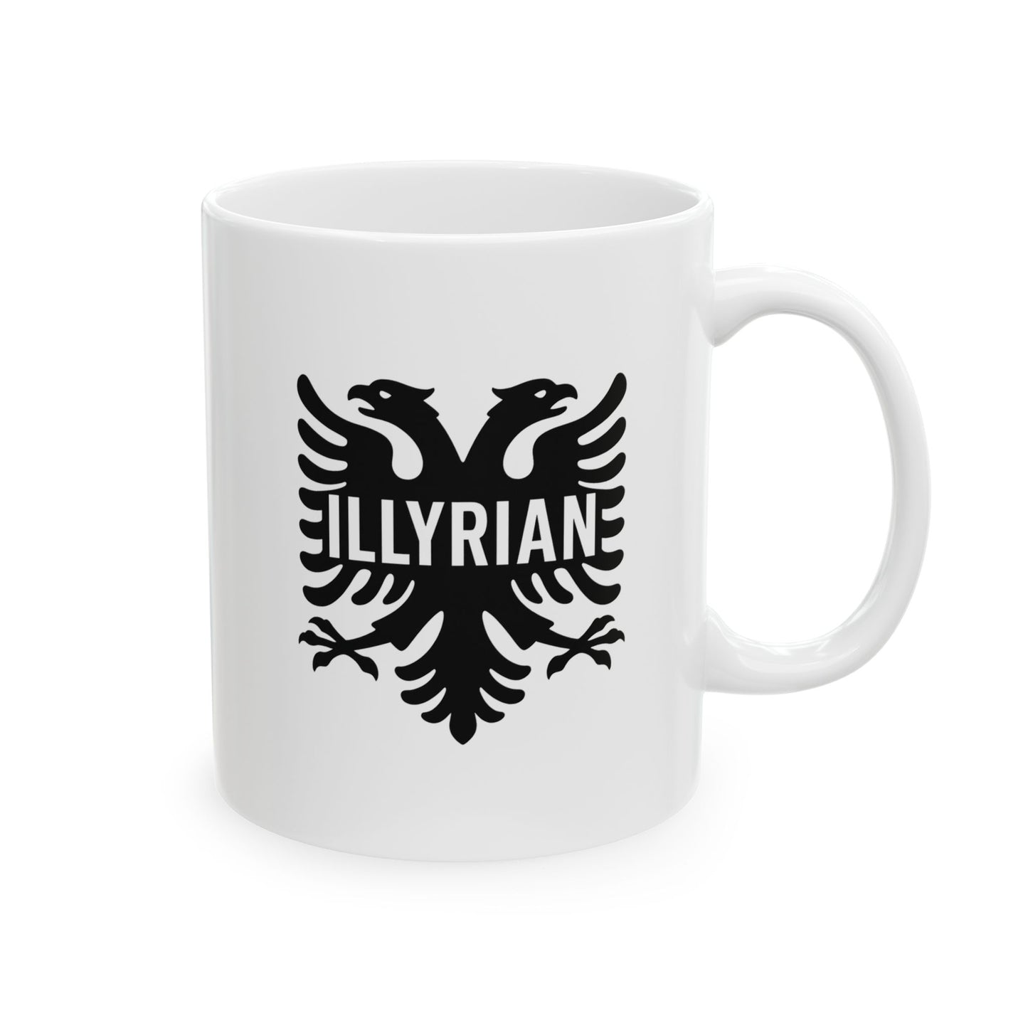 Illyrian Eagle Ceramic Mug Balkan Heritage Coffee Tea Cup 11oz 15oz