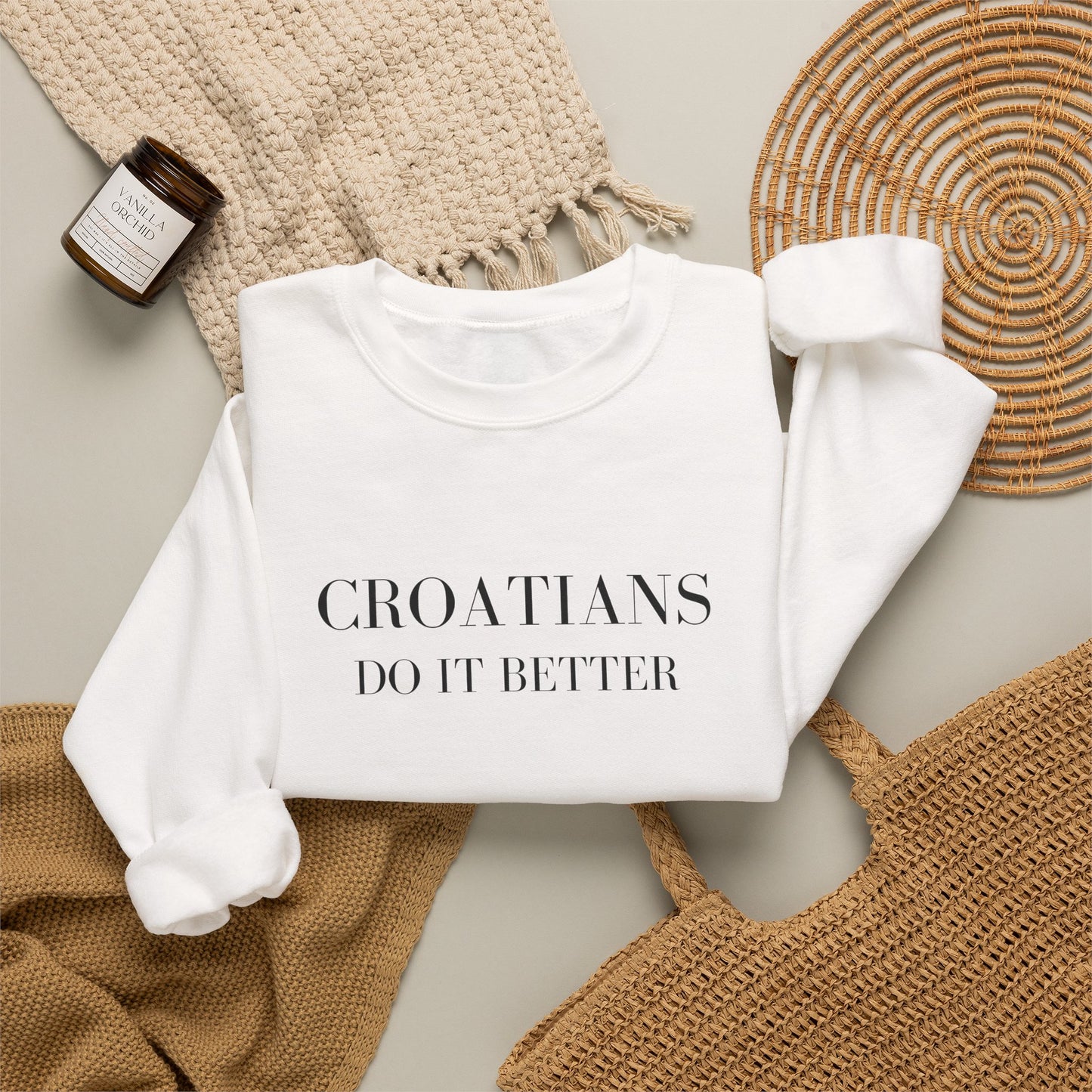 Croatians Do It Better | Gildan 18000 Crewneck Sweatshirt