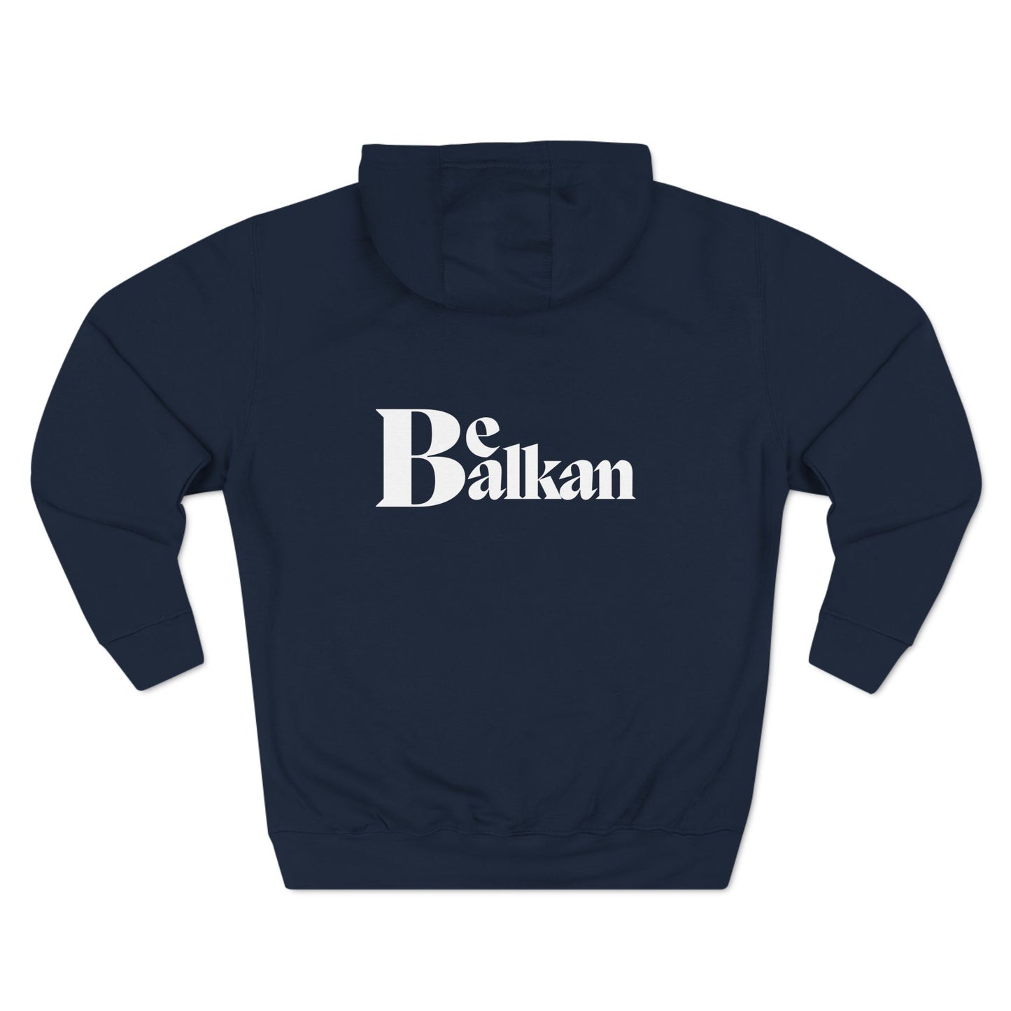 Be Balkan - Three-Panel Fleece Hoodie (Black, Navy, Charcoal Heather)