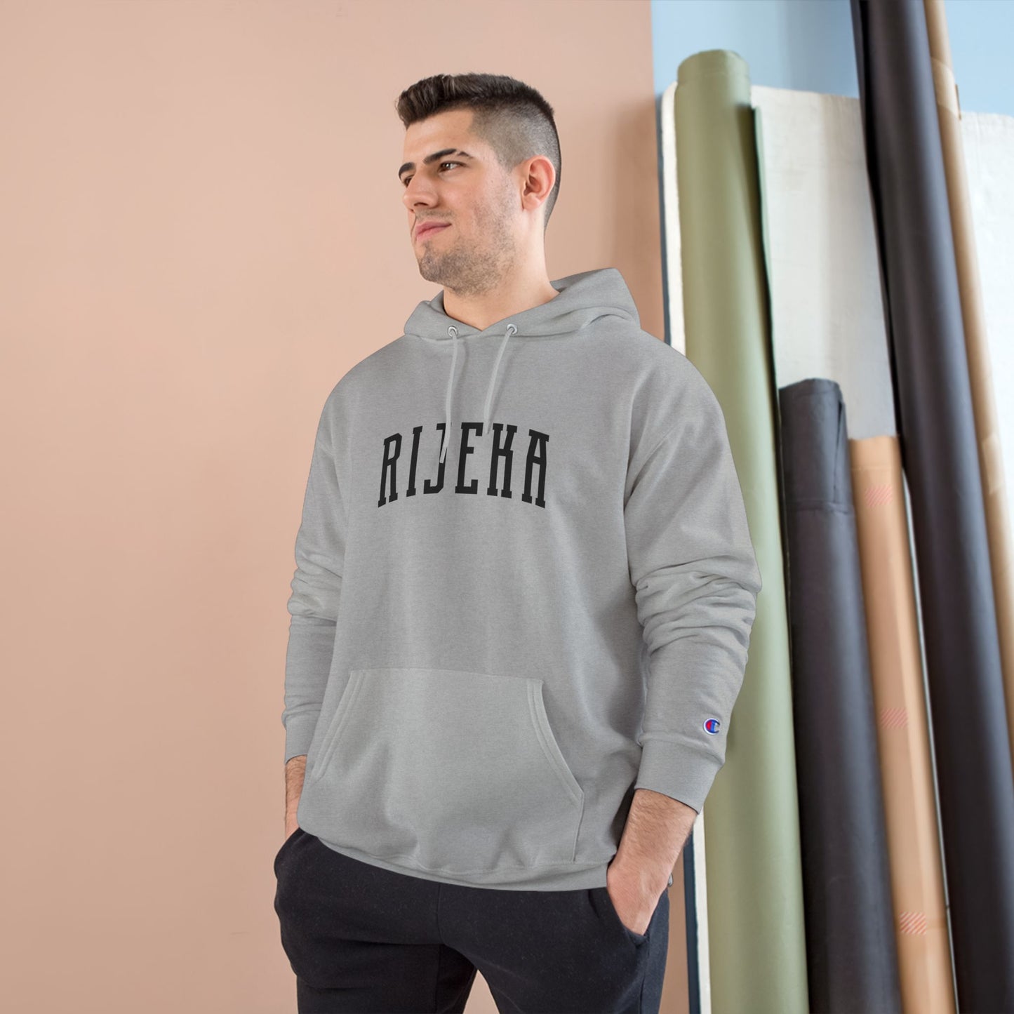 Rijeka Croatia Collegiate Hoodie Varsity City Champion S700 Powerblend Unisex