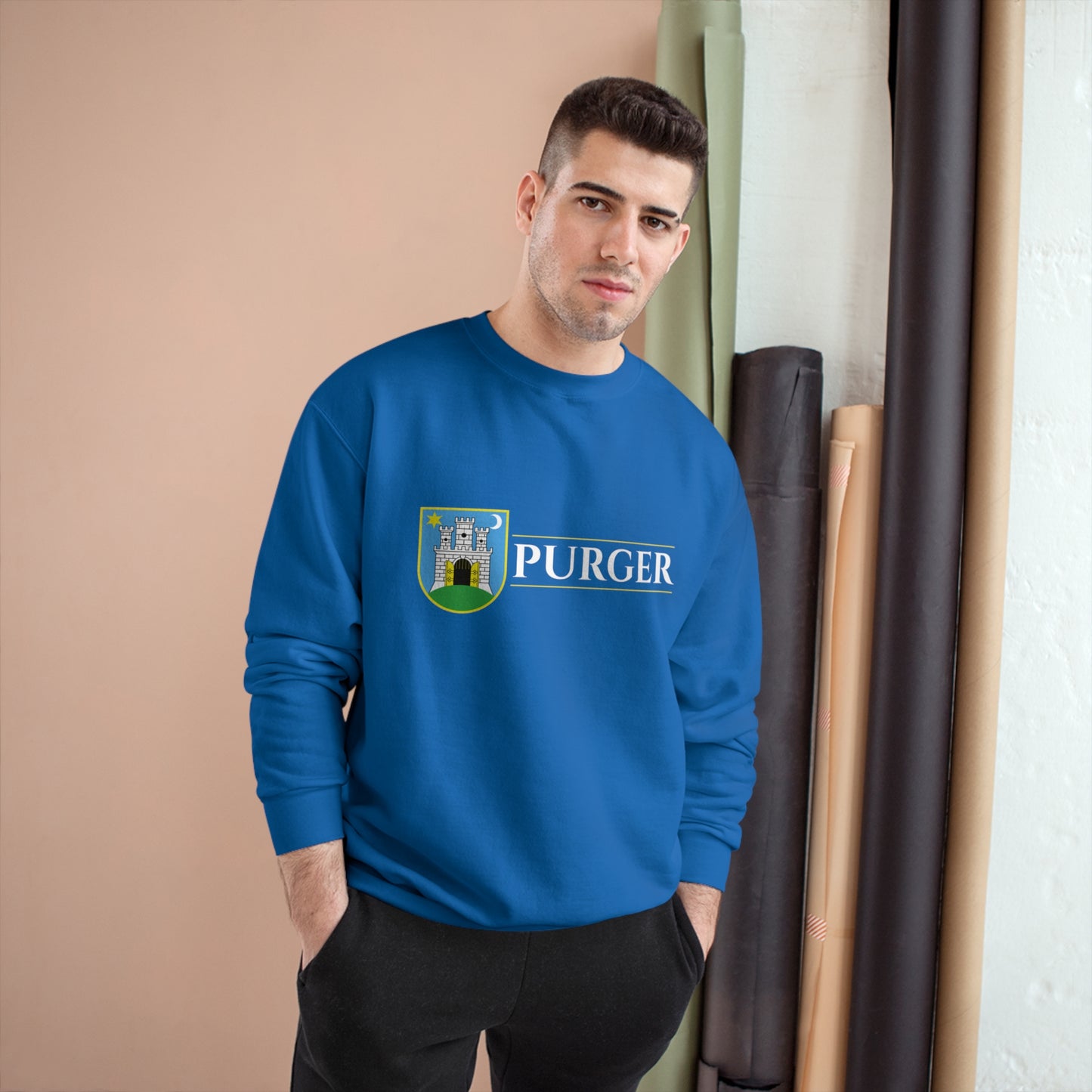 PURGER - Champion Sweatshirt - (Navy, Black, Royal Blue, Charcoal Heather)