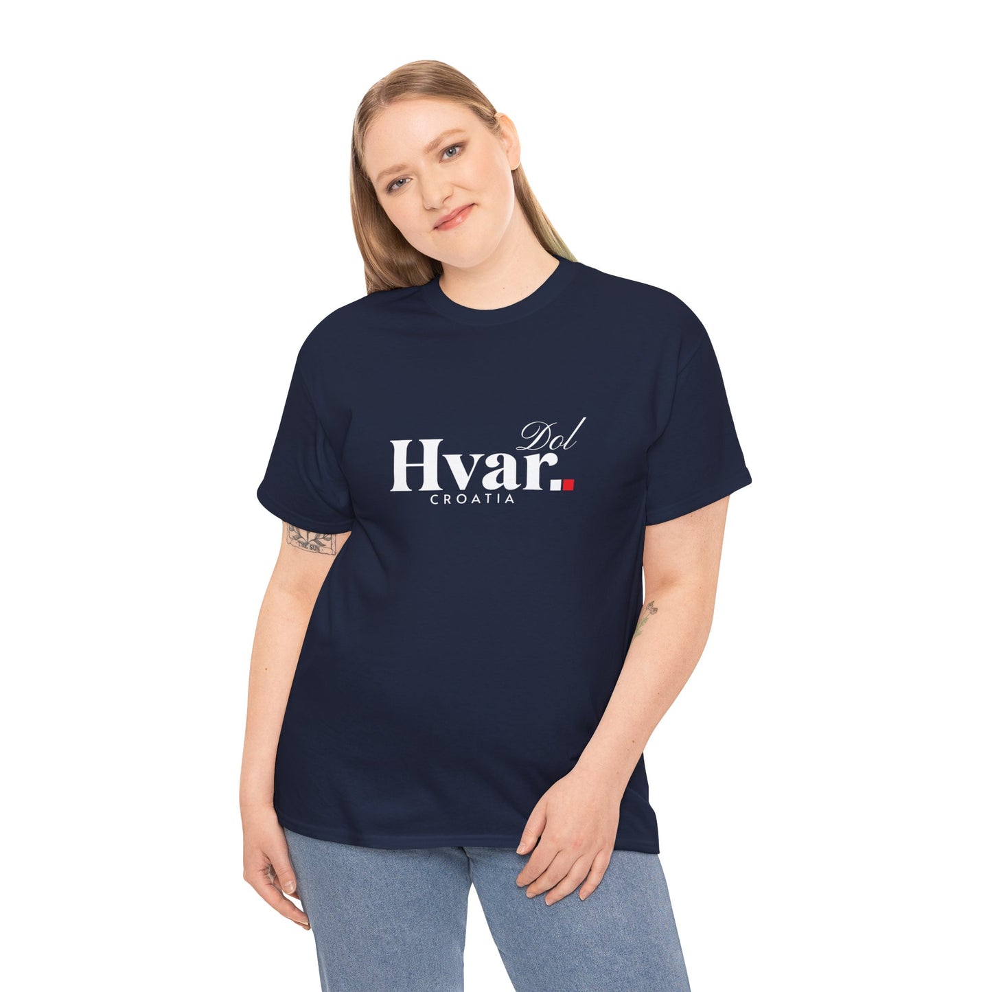 Dol, HVAR, Croatia - Unisex Tee - (Navy or Heather Navy)