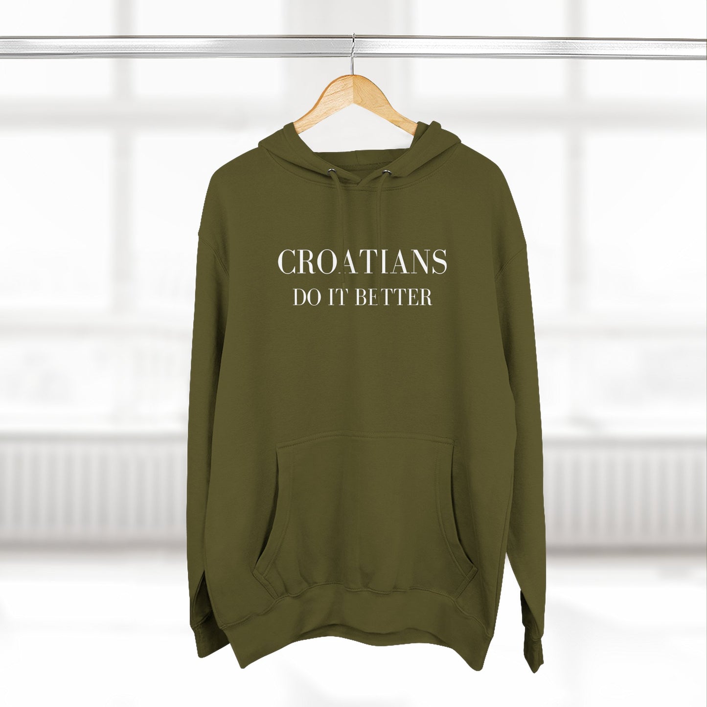 Croatians Do It Better Hoodie | Premium Croatian Pride Pullover | Lane Seven LS14001