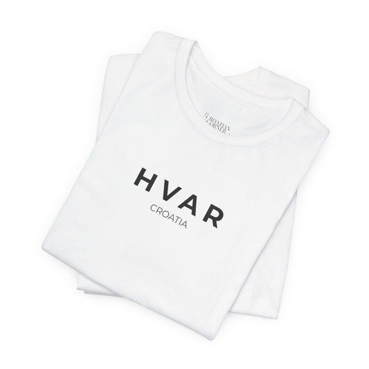 Hvar Croatia Shirt Minimalist Travel Tee Adriatic Island Bella Canvas Unisex