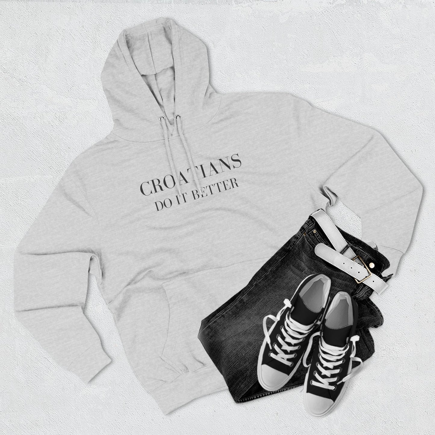 Croatians Do It Better Hoodie | Premium Croatian Pride Pullover | Lane Seven LS14001
