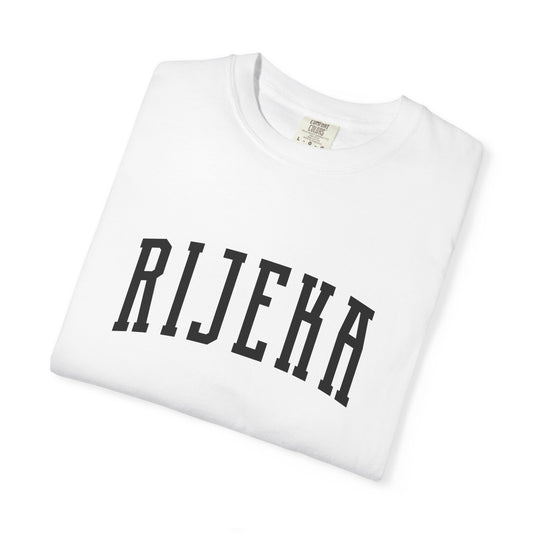 Rijeka Croatia Collegiate Cotton Varsity Tee Comfort Colors 1717 Unisex