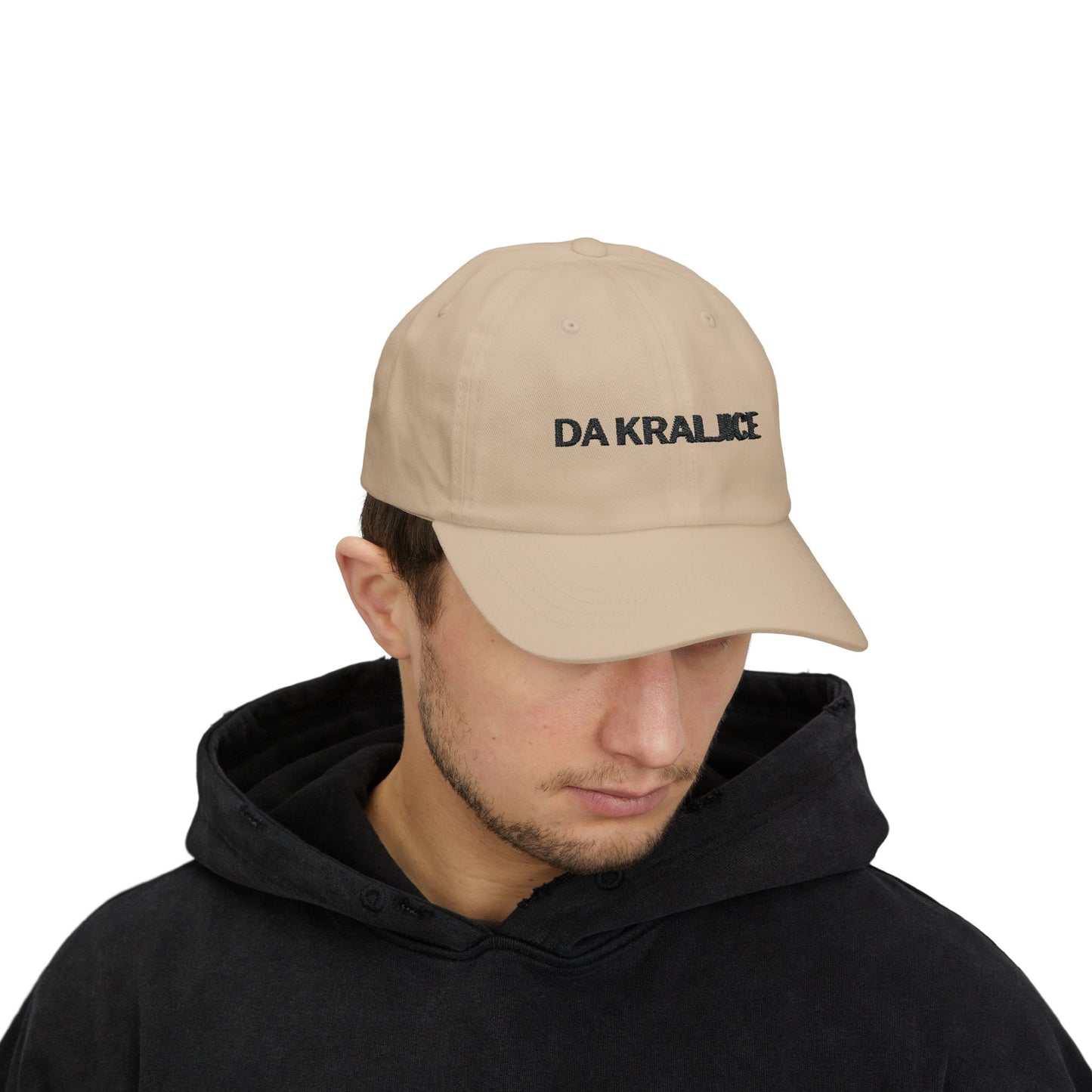 Da Kraljice "Yes Queen" - Classic Dad Cap (White, Stone & Pink)